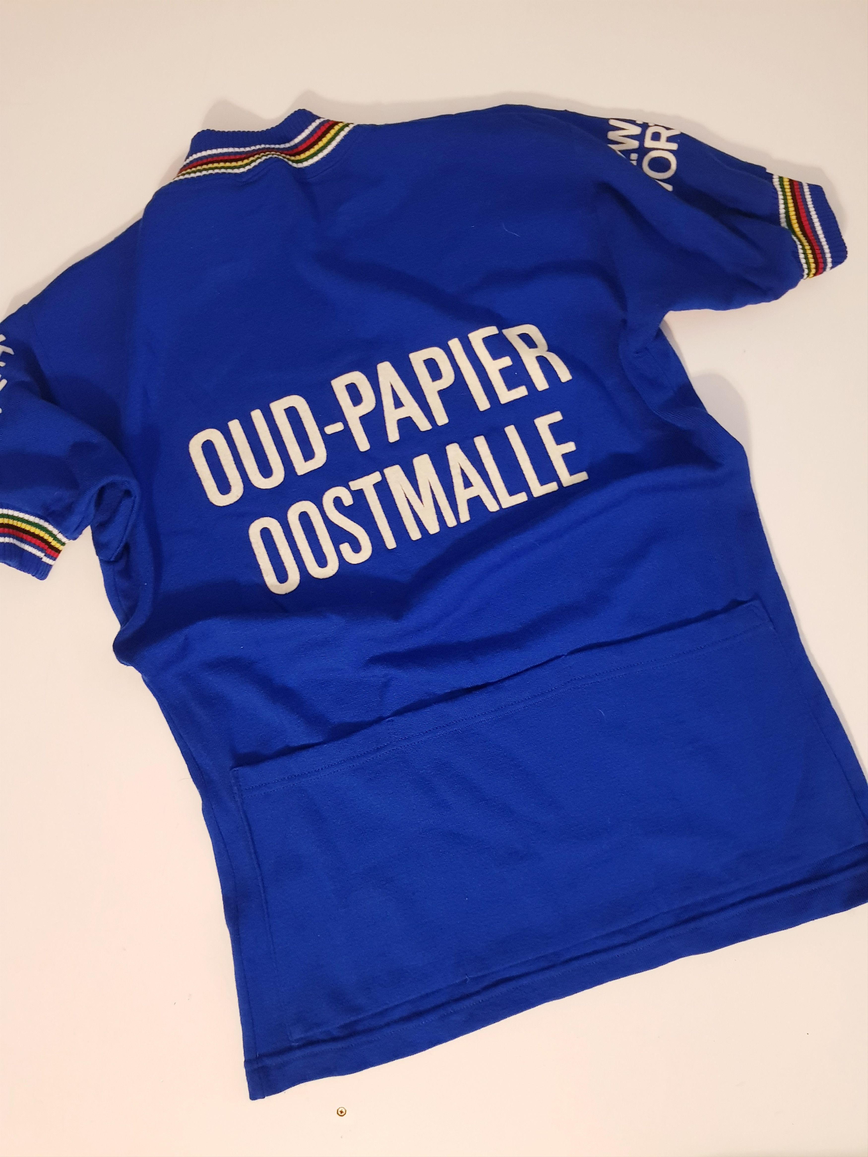 Other Campitello Vintage 70s Belgium Cycling Jersey UCI Rainbow EL Size US M / EU 48-50 / 2 - 7 Thumbnail