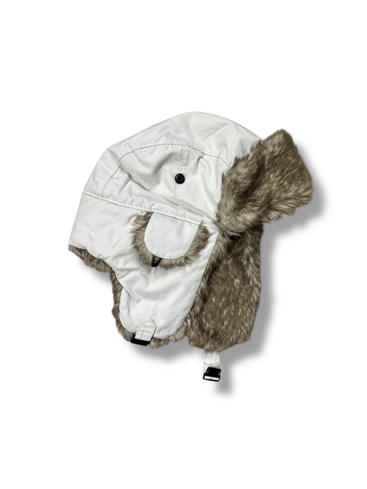 Napapijri Napapijri White Trapper Hat Winter Pilot Aviator Ushanka OS Size ONE SIZE - 5 Thumbnail