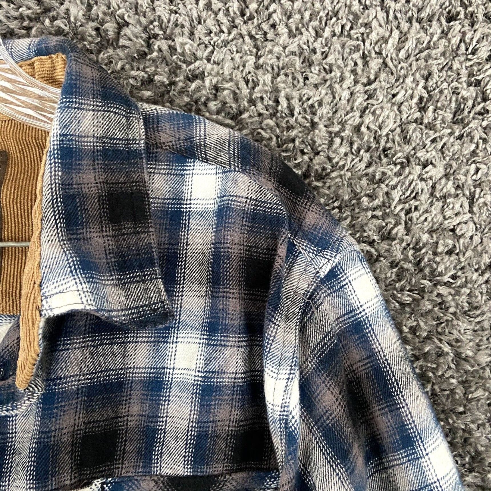 Vintage Legendary Whitetails Mens Plaid Long Sleeve Flannel Shirt Blue White Large Size US L / EU 52-54 / 3 - 5 Thumbnail