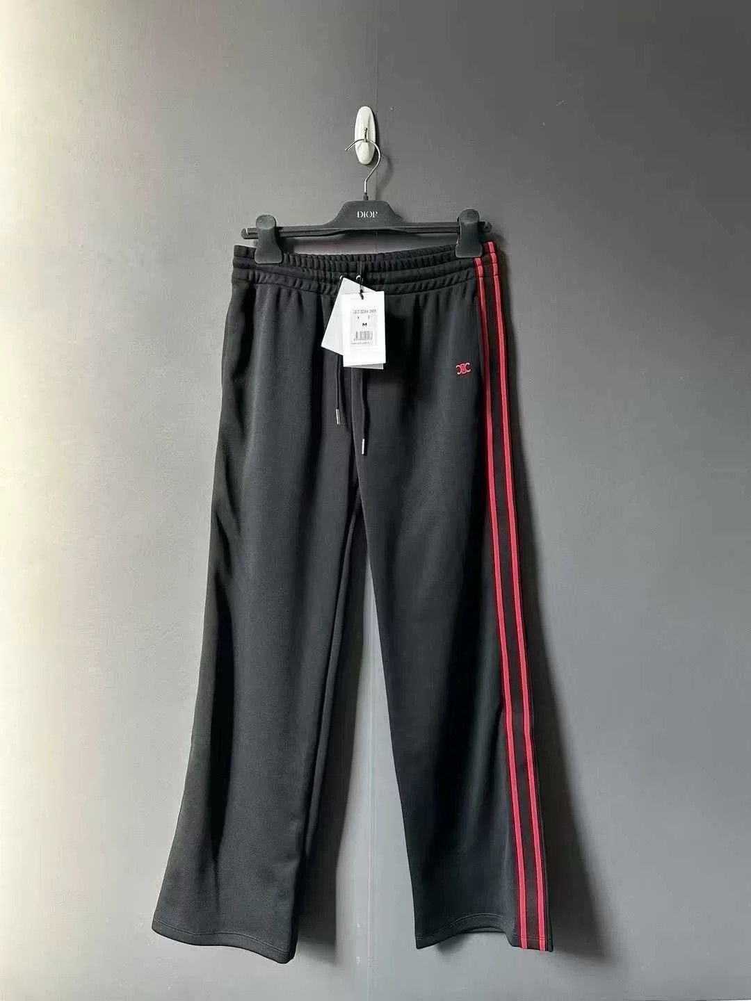Celine celine black and red striped pants Size US 28 / EU 44 - 1 Thumbnail