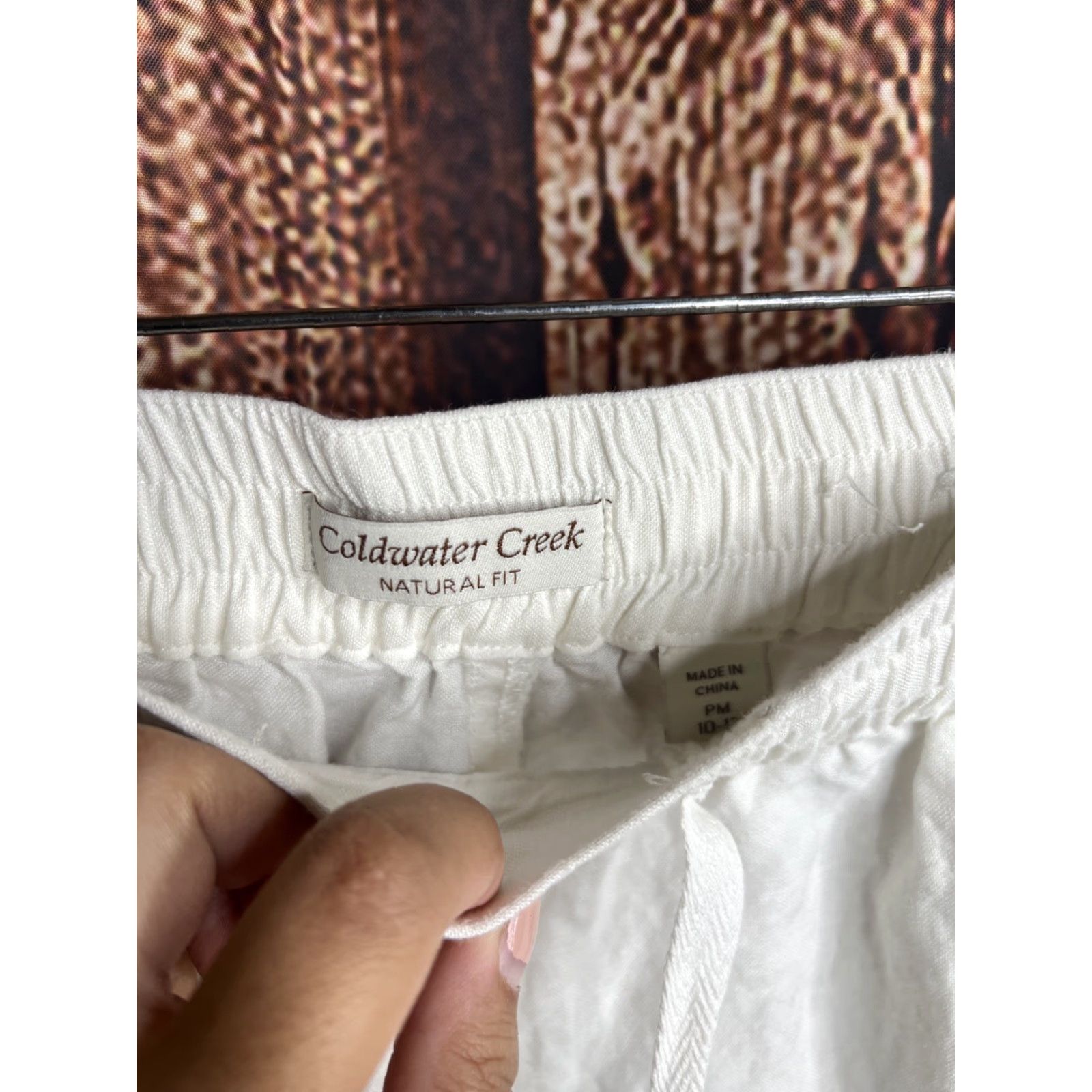 Coldwater Creek Womens Coldwater Creek Linen/Rayon Wide-Leg Capri Petite Medium Pants Size ONE SIZE - 2 Thumbnail