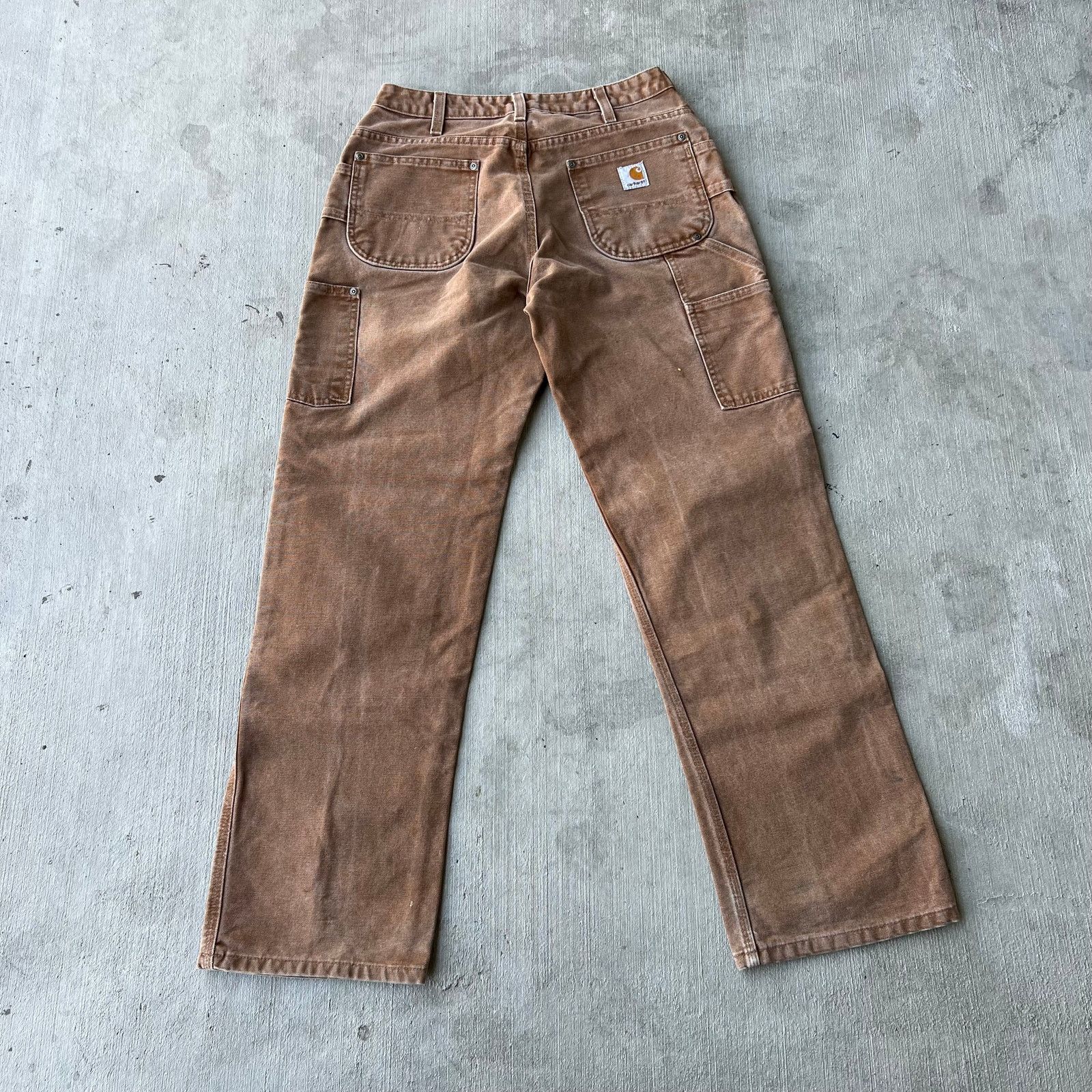 Carhartt × Vintage Carhartt brown WOMENS double knee work wear carpenter pants Size US 28 / EU 44 - 6 Thumbnail