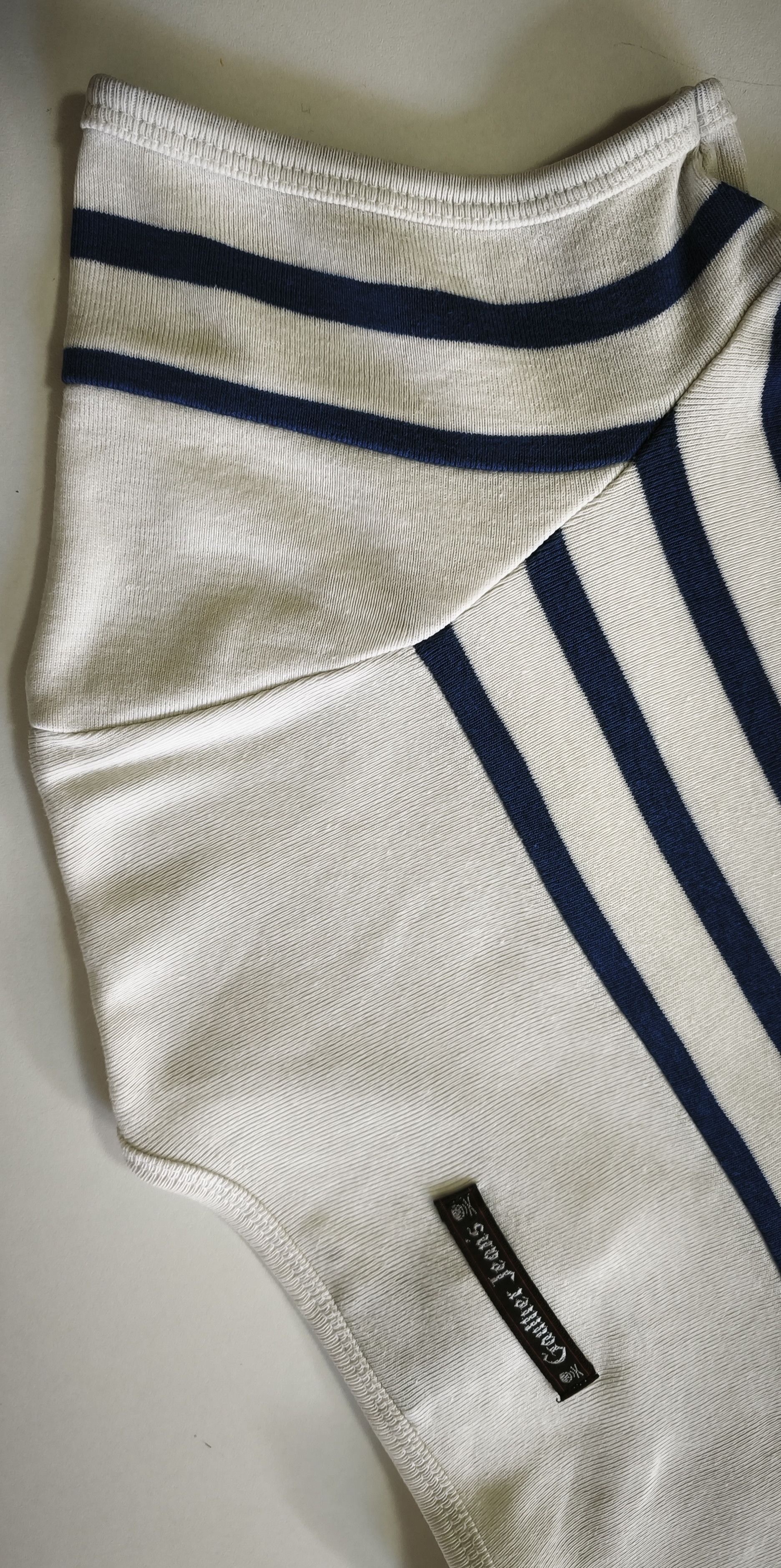 Jean Paul Gaultier 90's - Curved Hem sailor style tshirt GaultierJeans Size S / US 4 / IT 40 - 17 Thumbnail