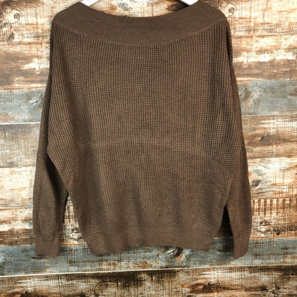 Homespun Knitwear × Japanese Brand Opaque Clip tokyo japan Brown Knitwear #A1338 Size L / US 10 / IT 46 - 3 Thumbnail