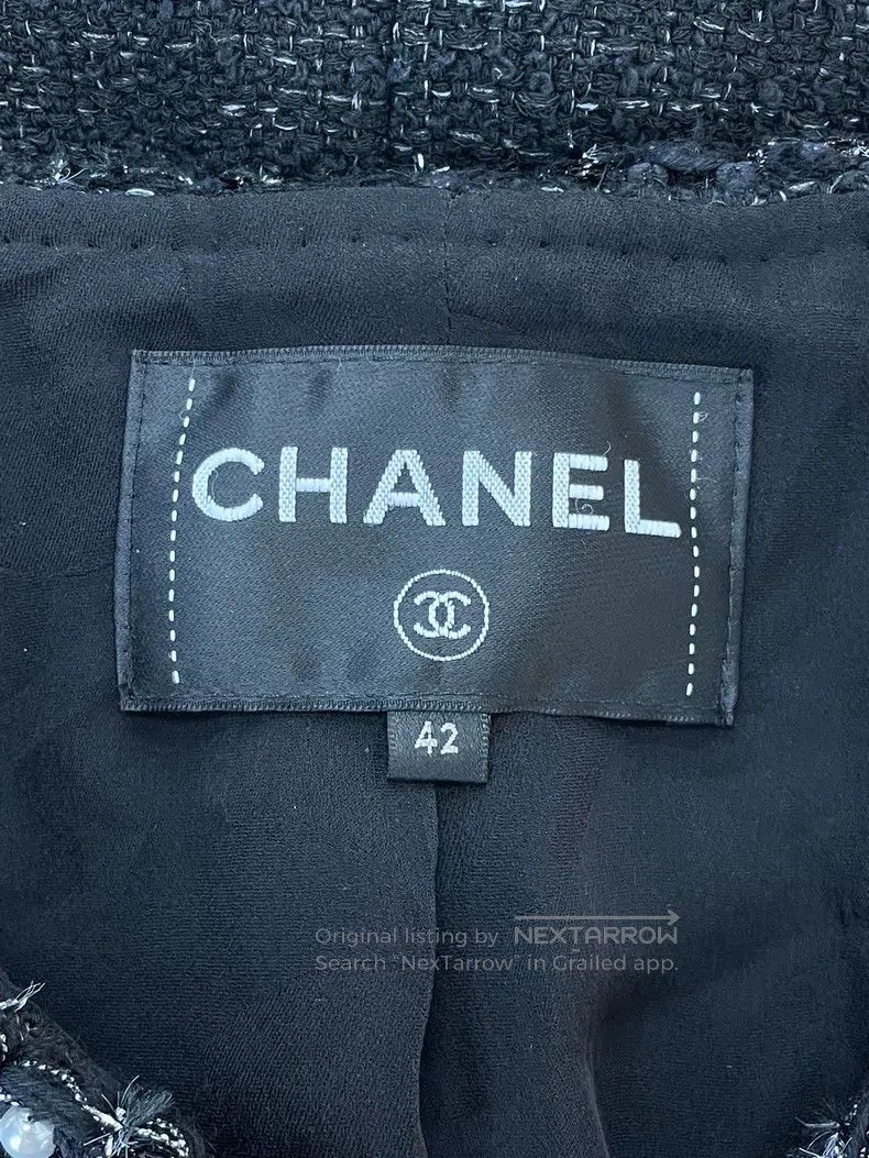 Chanel Chanel 25P black pearl jacket Size M / US 6-8 / IT 42-44 - 4 Thumbnail