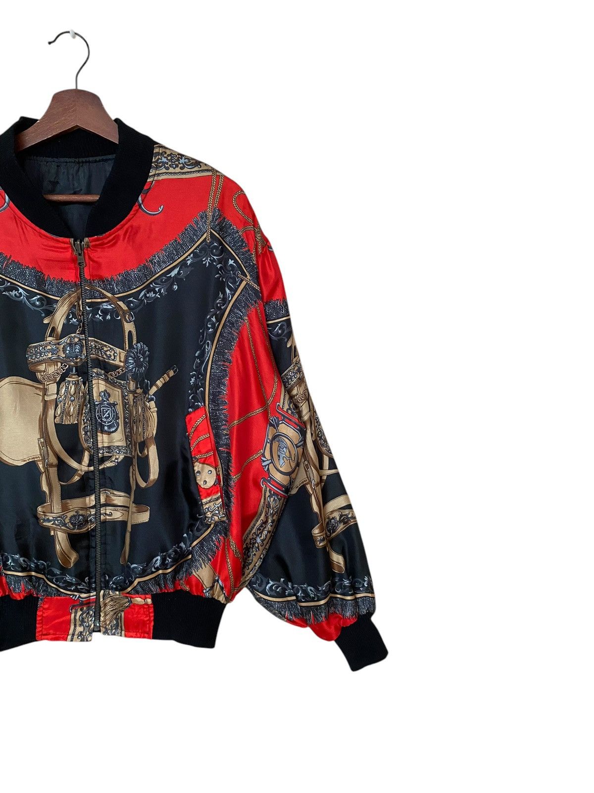 Vintage Vintage Japanese Brand Italian Silk Bomber Jacket 1990s Size US M / EU 48-50 / 2 - 4 Thumbnail