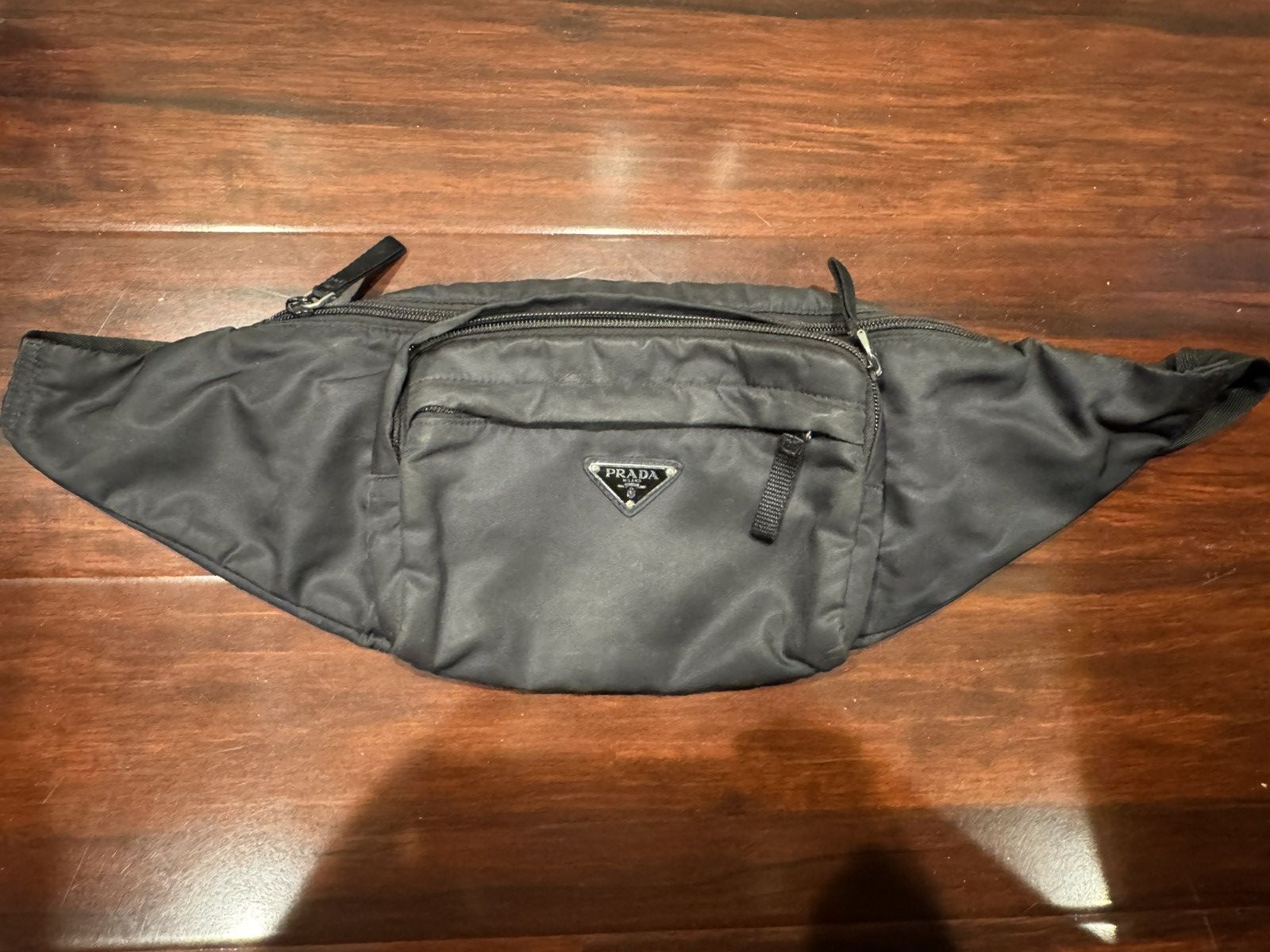 Prada Prada Marsupio Belt Bag Black Fanny Pack Tessuto 2VL005 Size ONE SIZE - 1 Thumbnail