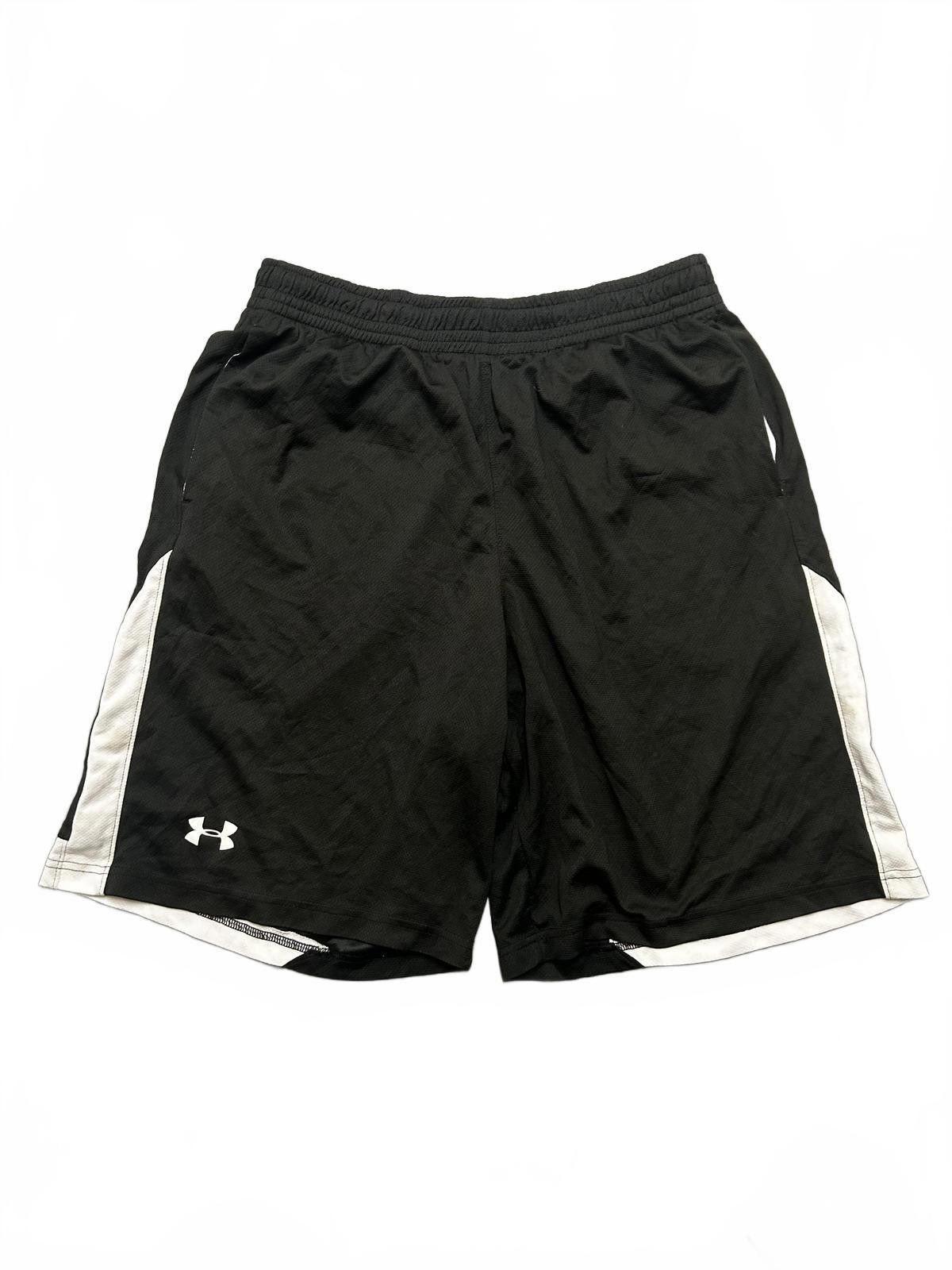 Under Armour Under Armour Black Sports Shorts with White Accents Size US 34 / EU 50 - 1 Thumbnail