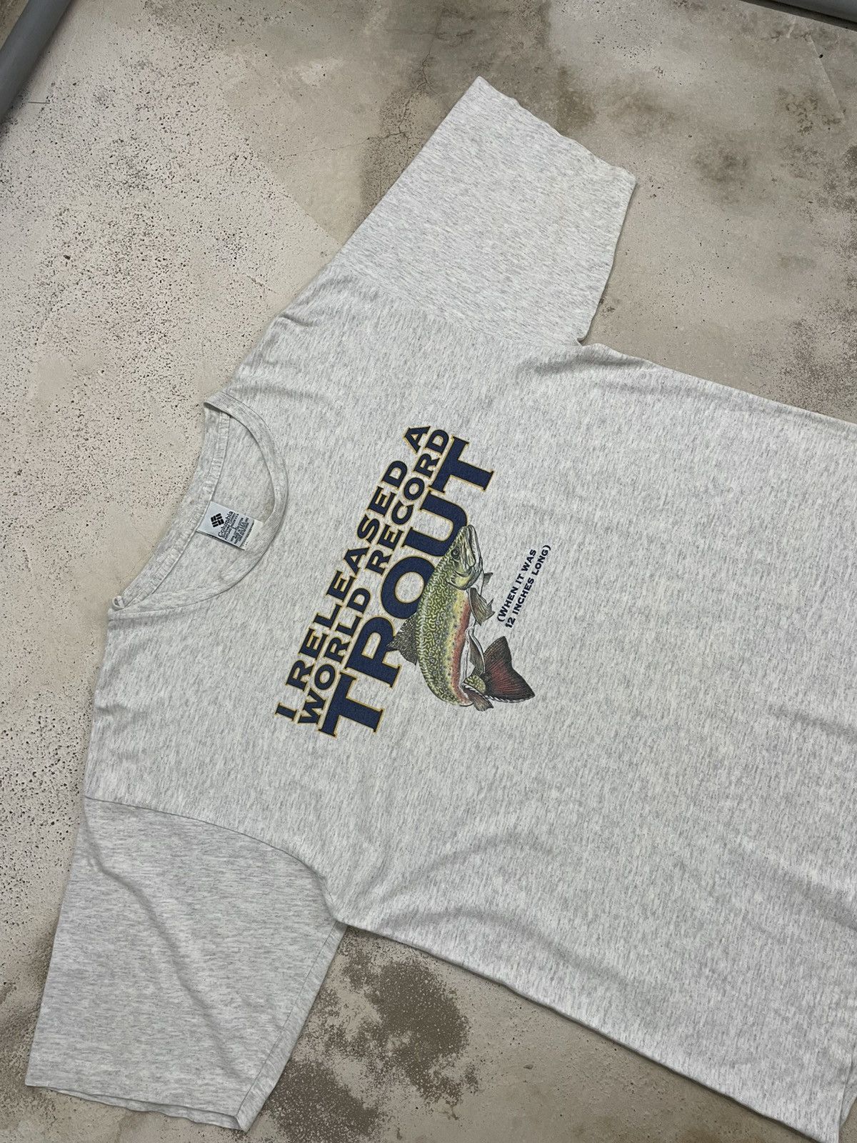 Columbia Columbia Vintage 90’s Trout Records Size US L / EU 52-54 / 3 - 3 Thumbnail