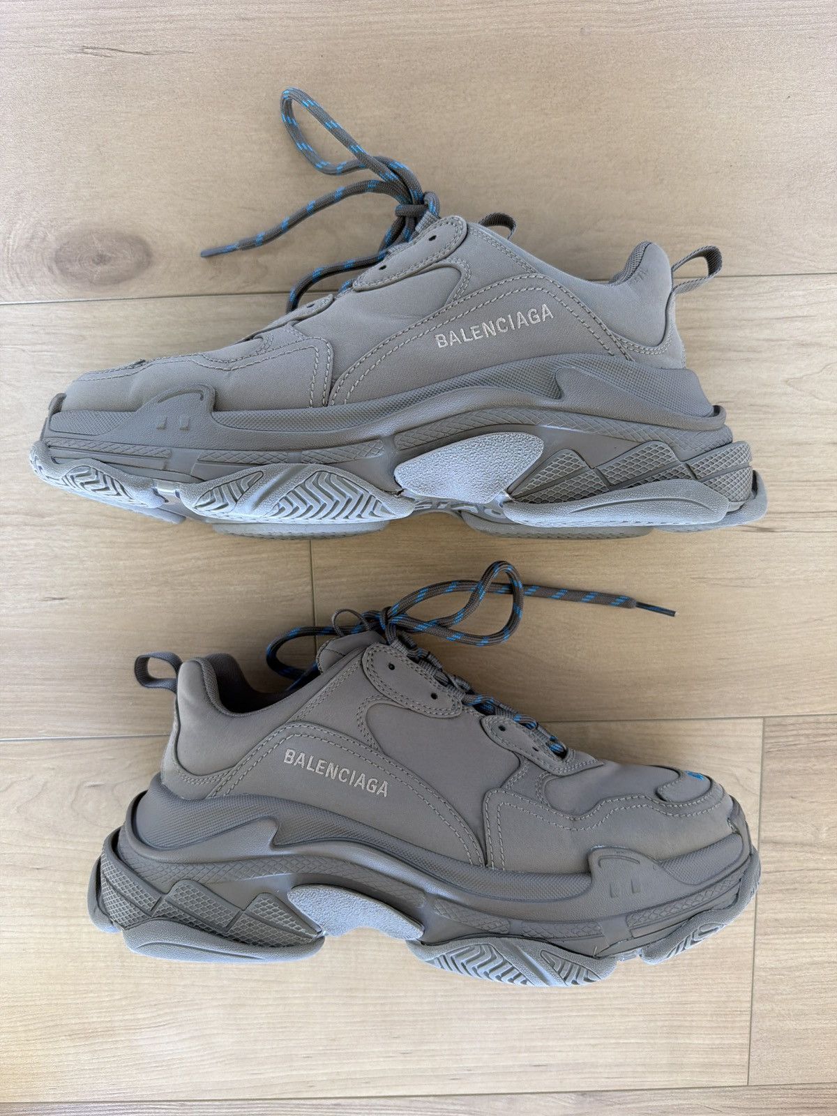 Balenciaga Balenciaga Triple S Sneakers – Taupe/Blue – EU 42 Size US 9 / EU 42 - 3 Thumbnail