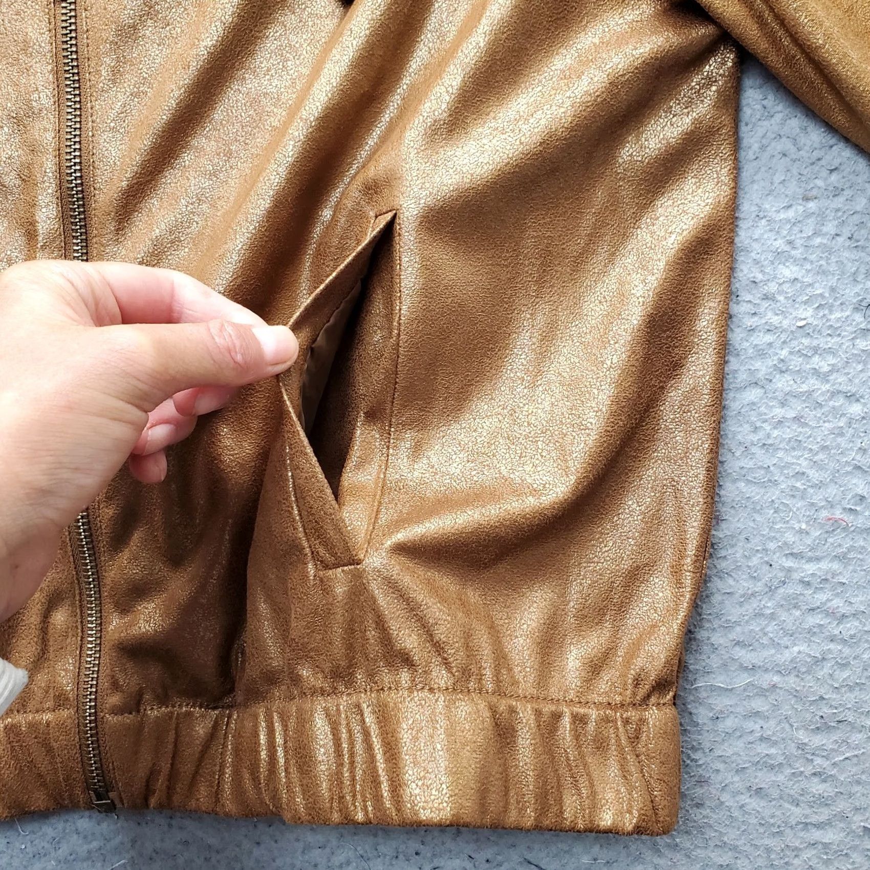 Vintage Ruby Rd. Jacket Womens Petite 6 Multi Elastic Cuff & Hem Drawstring Zip Up Size M / US 6-8 / IT 42-44 - 7 Thumbnail