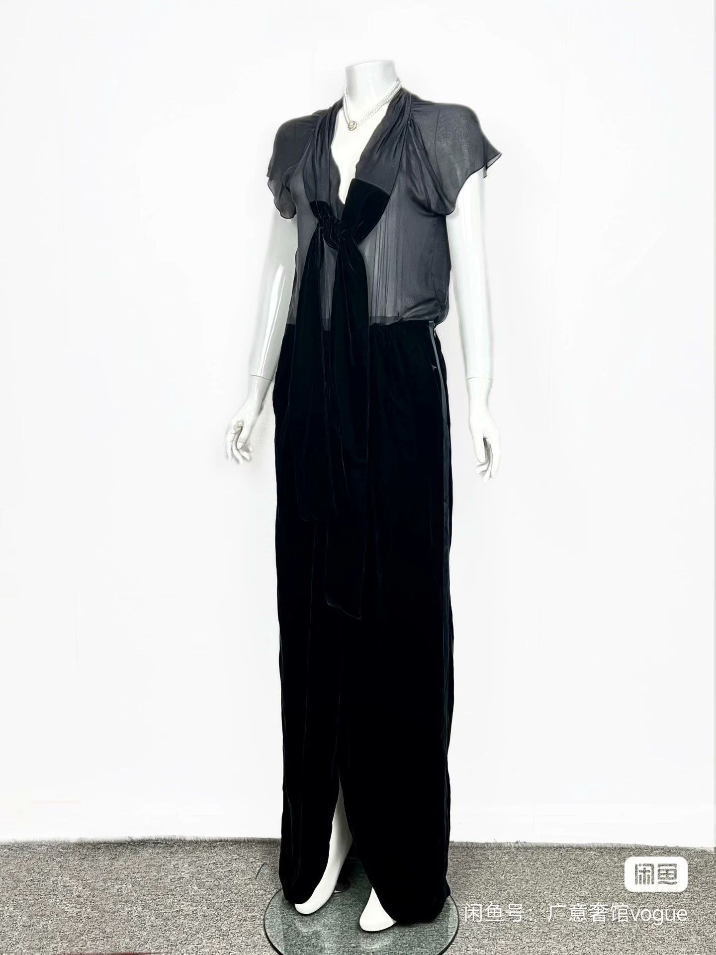YSL Velvet Silk Evening Dress