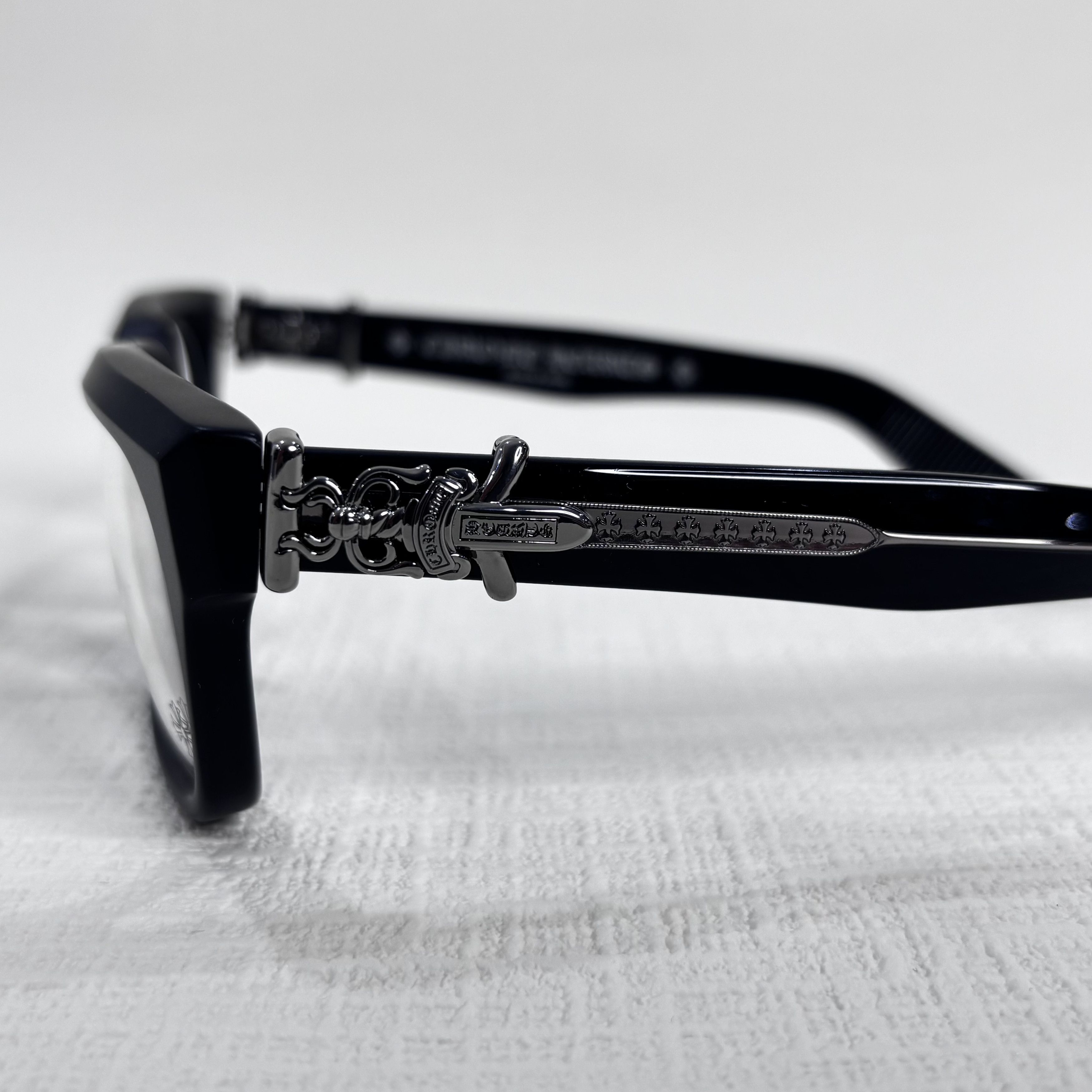 Chrome Hearts CHROME HEARTS VAGILLIONAIRE I MATTE BLACK EYEGLASSES Size ONE SIZE - 2 Thumbnail