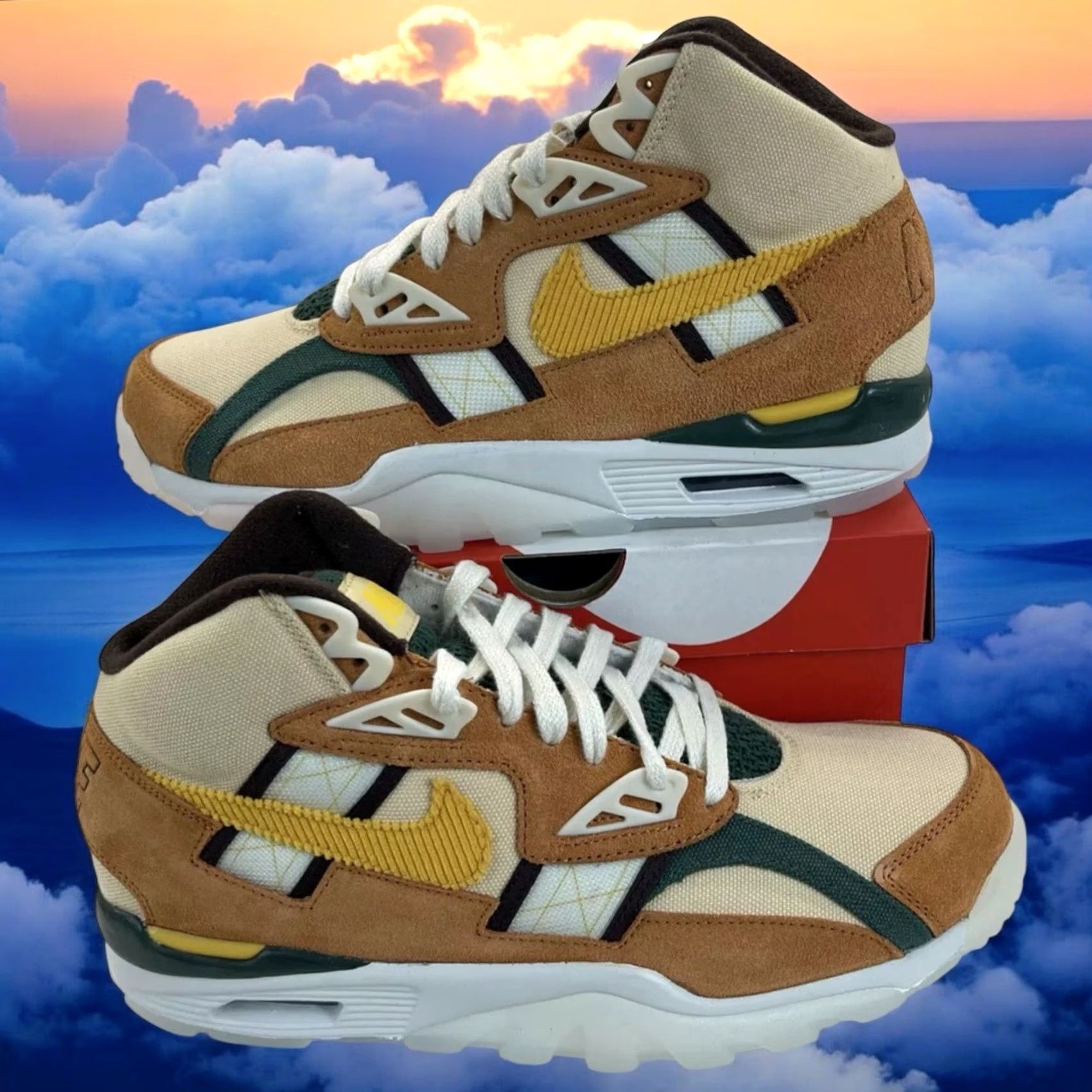 Nike Nike Air Trainer SC High Mens Size 9 Outdoor Pollen Cider 9 M D06696-700 New Size US 8 / EU 41 - 4 Thumbnail