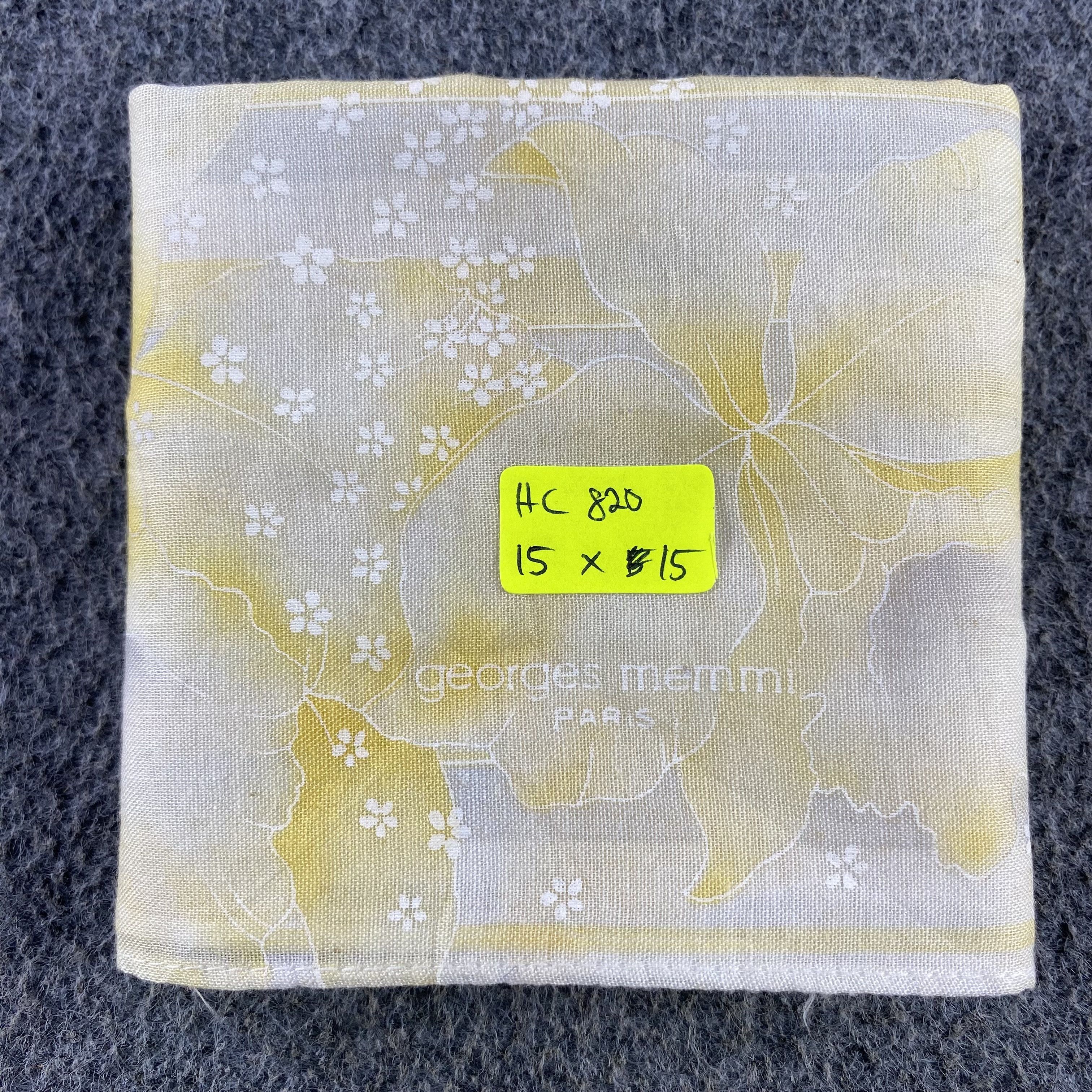 Vintage Georges Memmi Handkerchief/Neckerchief/Bandana HC820 Size ONE SIZE - 4 Thumbnail