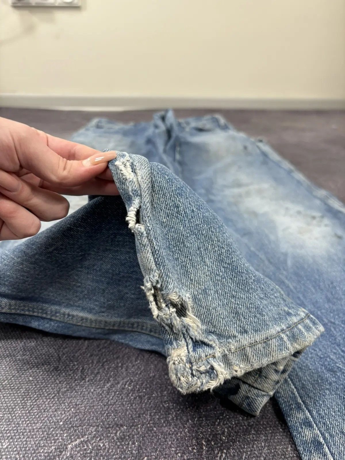 Dickies × Vintage Vintage Dickies Y2K Faded Blue Work Hype Denim Jeans Size US 32 / EU 48 - 8 Thumbnail
