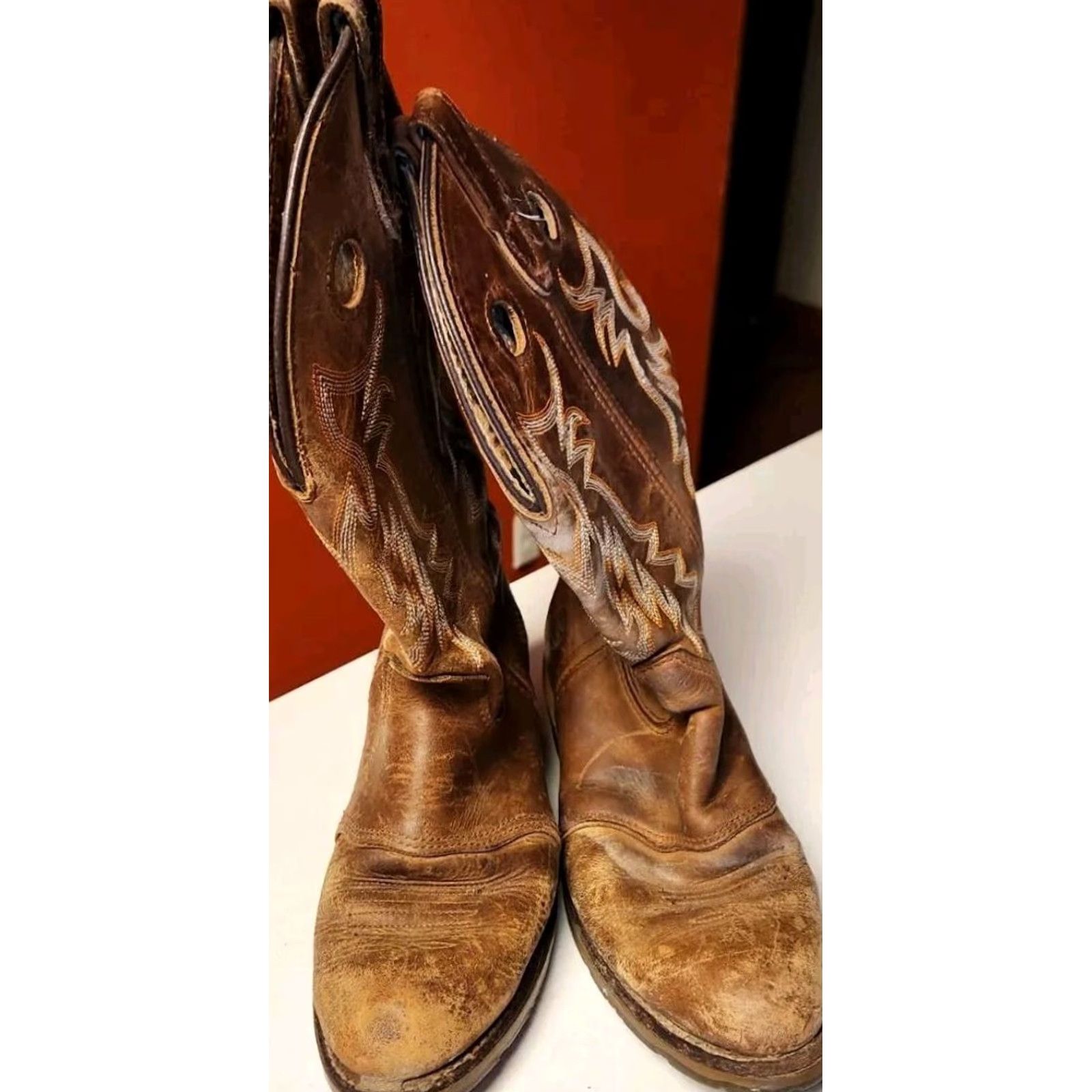 Doublet VINTAGE? No. DOUBLE H Boots Western Boots Women 8.5 M Buckaroo Gel Ice Buckaroo Western Cowboy Boots Women 8.5 M USA MADE DH5159 Size US 9 / IT 39 - 4 Thumbnail