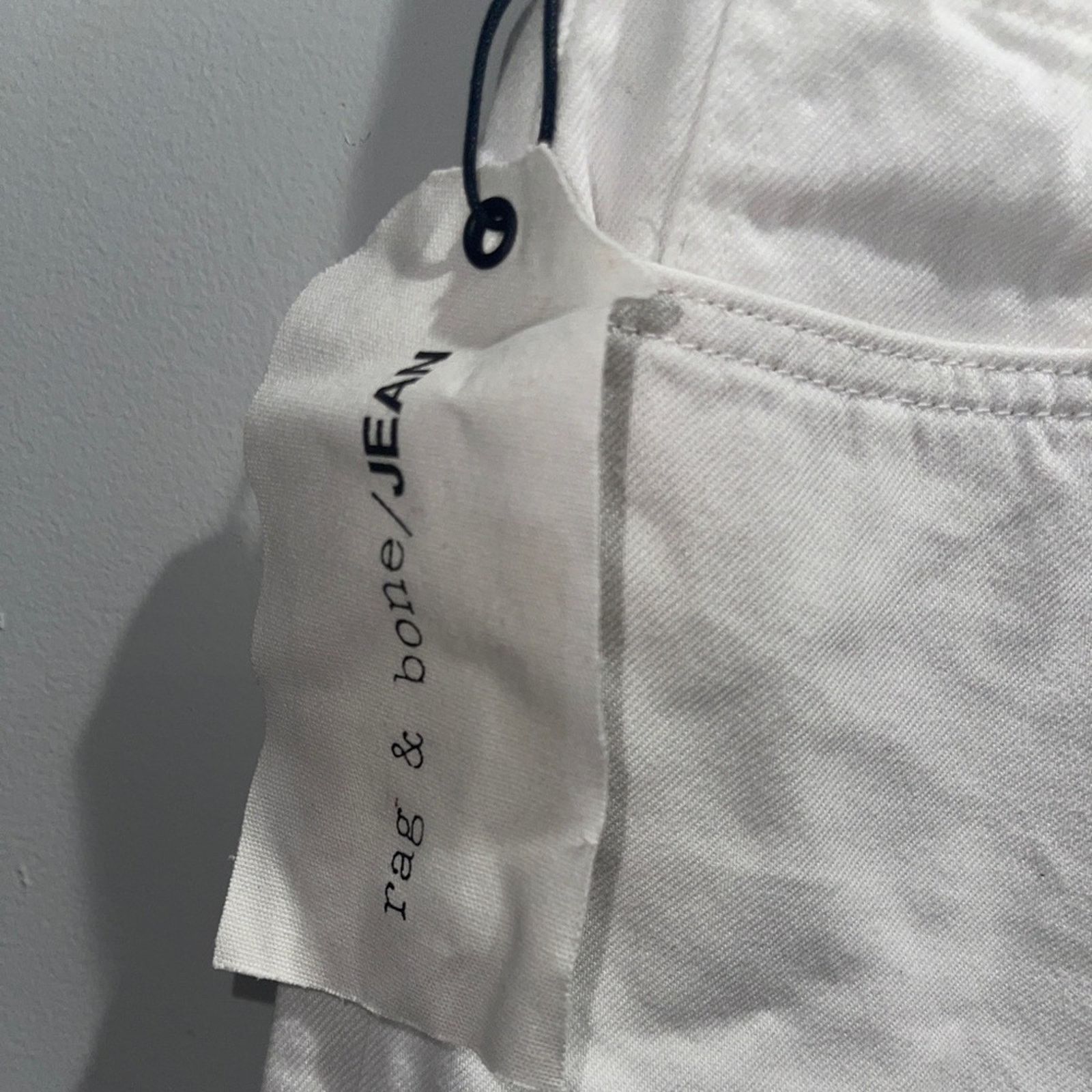 Rag & Bone RAG & BONE White Ankle Slim Mid Rise Boyfriend Sz 25 Size 25" / US 0 / IT 36 - 7 Thumbnail
