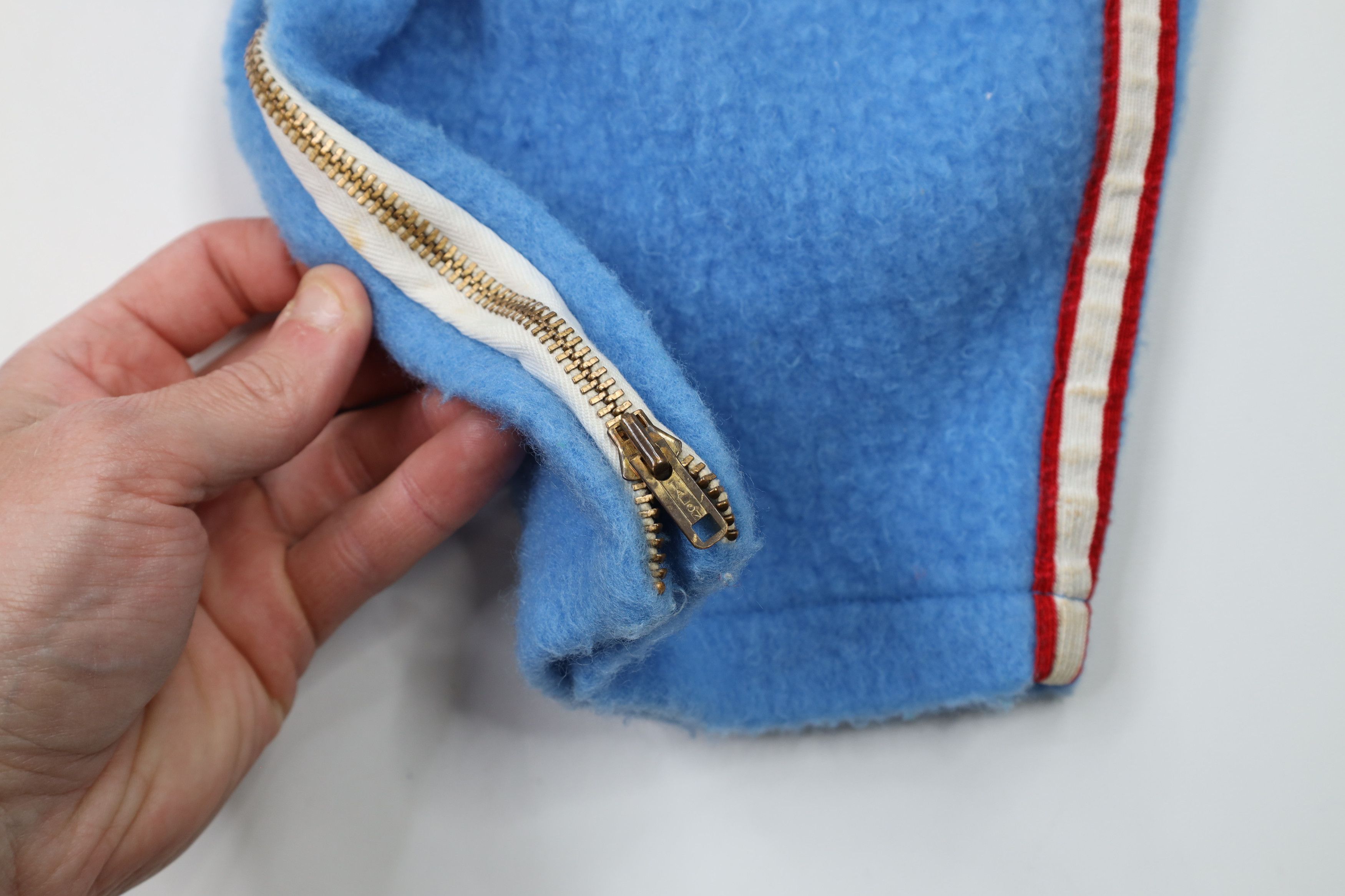 Vintage Vintage 50s MacGregor Striped Fleece Sweatpants Blue USA Size US 34 / EU 50 - 5 Thumbnail