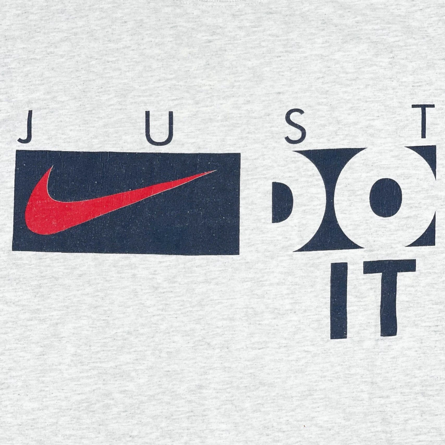 Nike VINTAGE Nike Just Do It Mens T-Shirt XL Gray 90s Shirt Size US XL / EU 56 / 4 - 2 Thumbnail