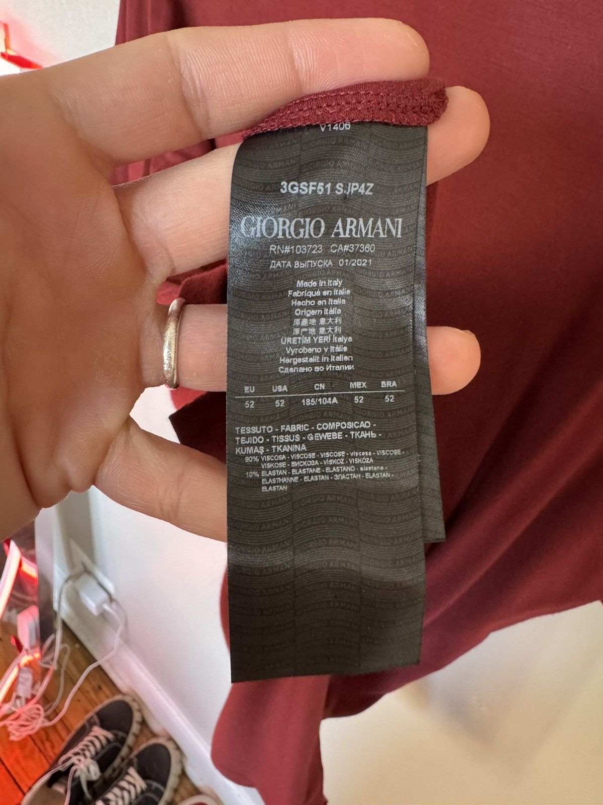 Giorgio Armani Giorgio Polo Size US L / EU 52-54 / 3 - 5 Thumbnail