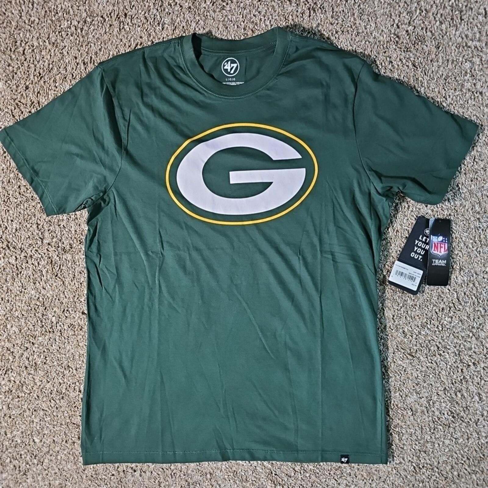 47 NWT 47 Brand Green Bay Packers Tshirt Size ONE SIZE - 1 Thumbnail