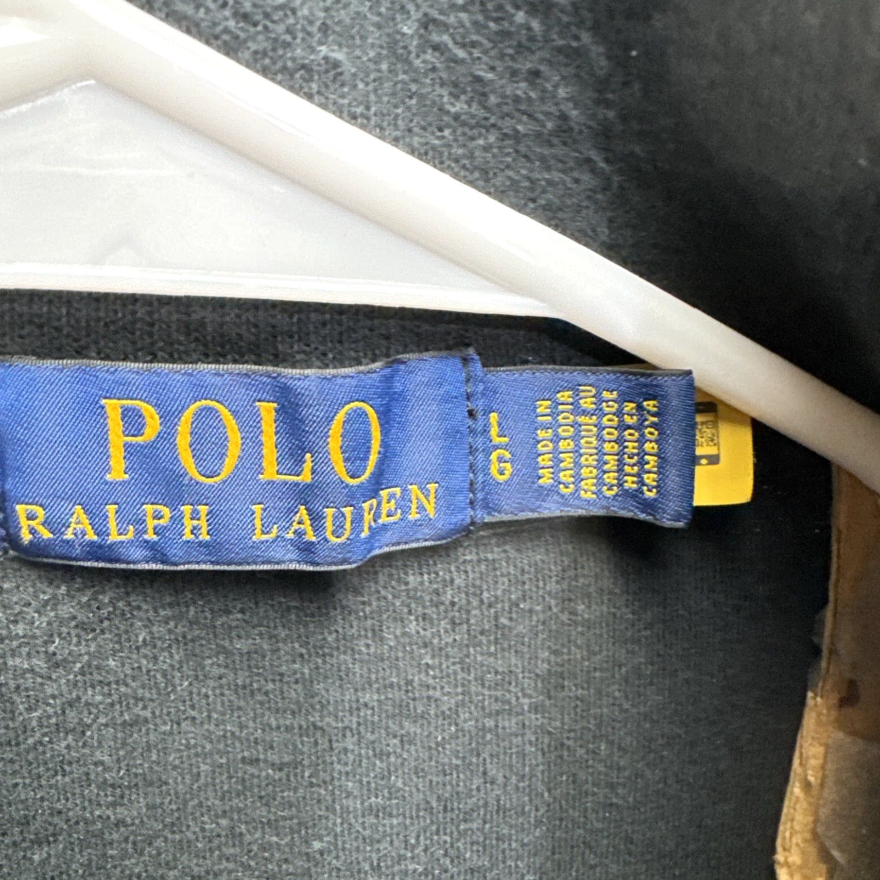 Polo Ralph Lauren Polo Ralph Lauren Sweater Mens Large Black Little Pony 1/4 Zip Pullover FLAW Size US L / EU 52-54 / 3 - 2 Thumbnail