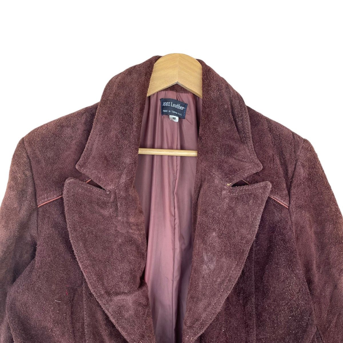 Genuine Leather × Vintage Vintage 70s Suede Leather Made In Taiwan Size US M / EU 48-50 / 2 - 4 Thumbnail