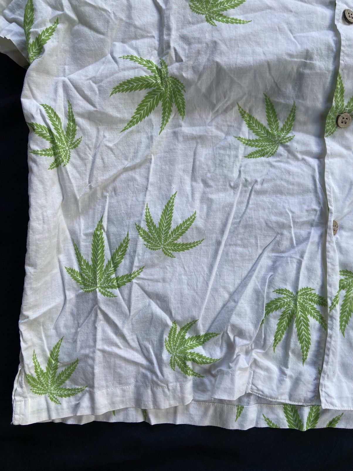 Beauty Beast MARIJUANA JUNGLE STORM BUTTON UP SHIRT Size US L / EU 52-54 / 3 - 6 Thumbnail