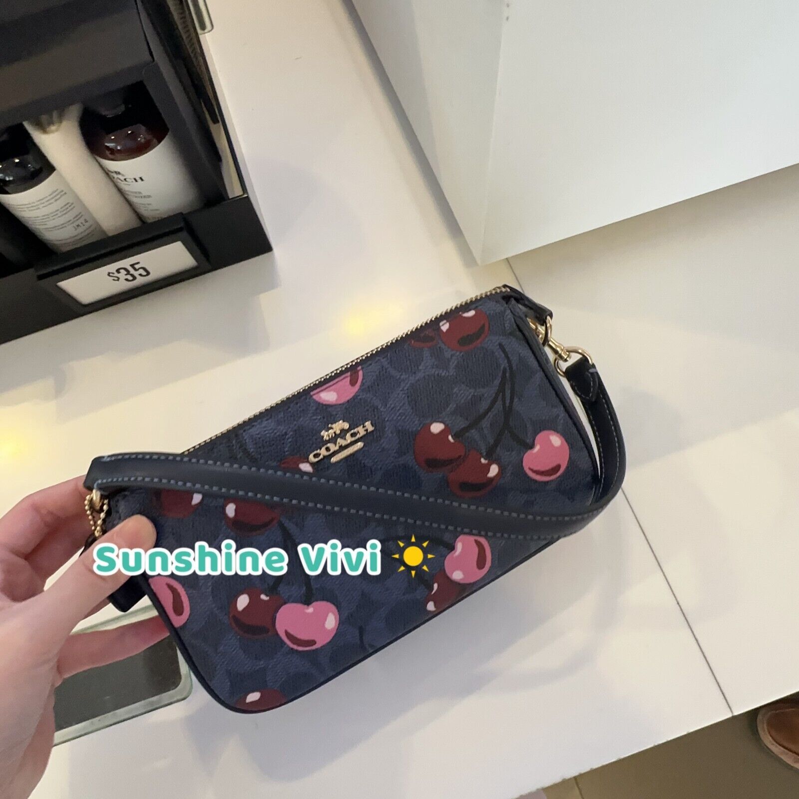Coach NWT Limited Coach Nolita 19 In Signature Cherry Print CZ011 Size ONE SIZE - 3 Thumbnail
