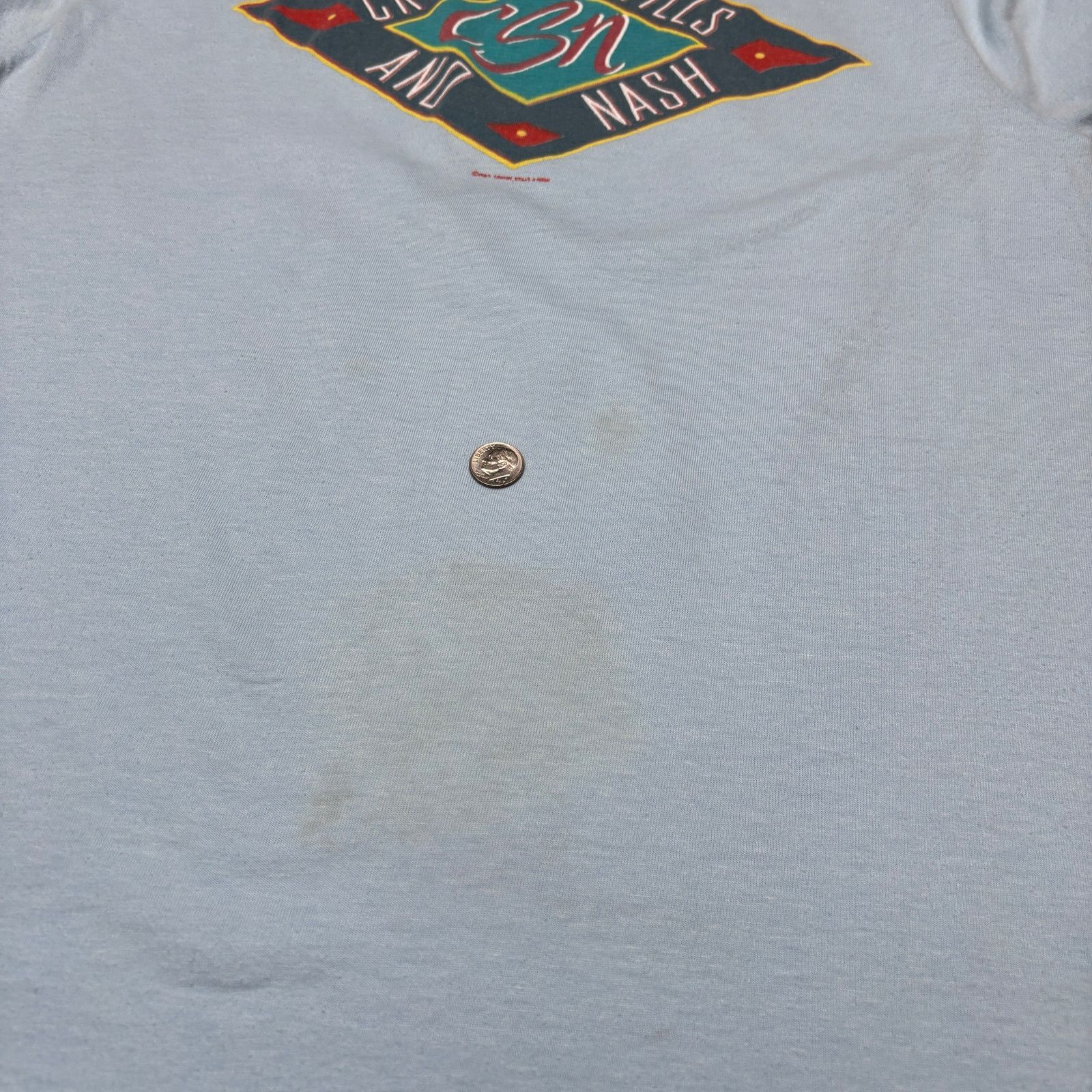 Vintage Vintage 80s Crosby Stills and Nash 1985 Summer Tour Shirt Size US S / EU 44-46 / 1 - 10 Thumbnail