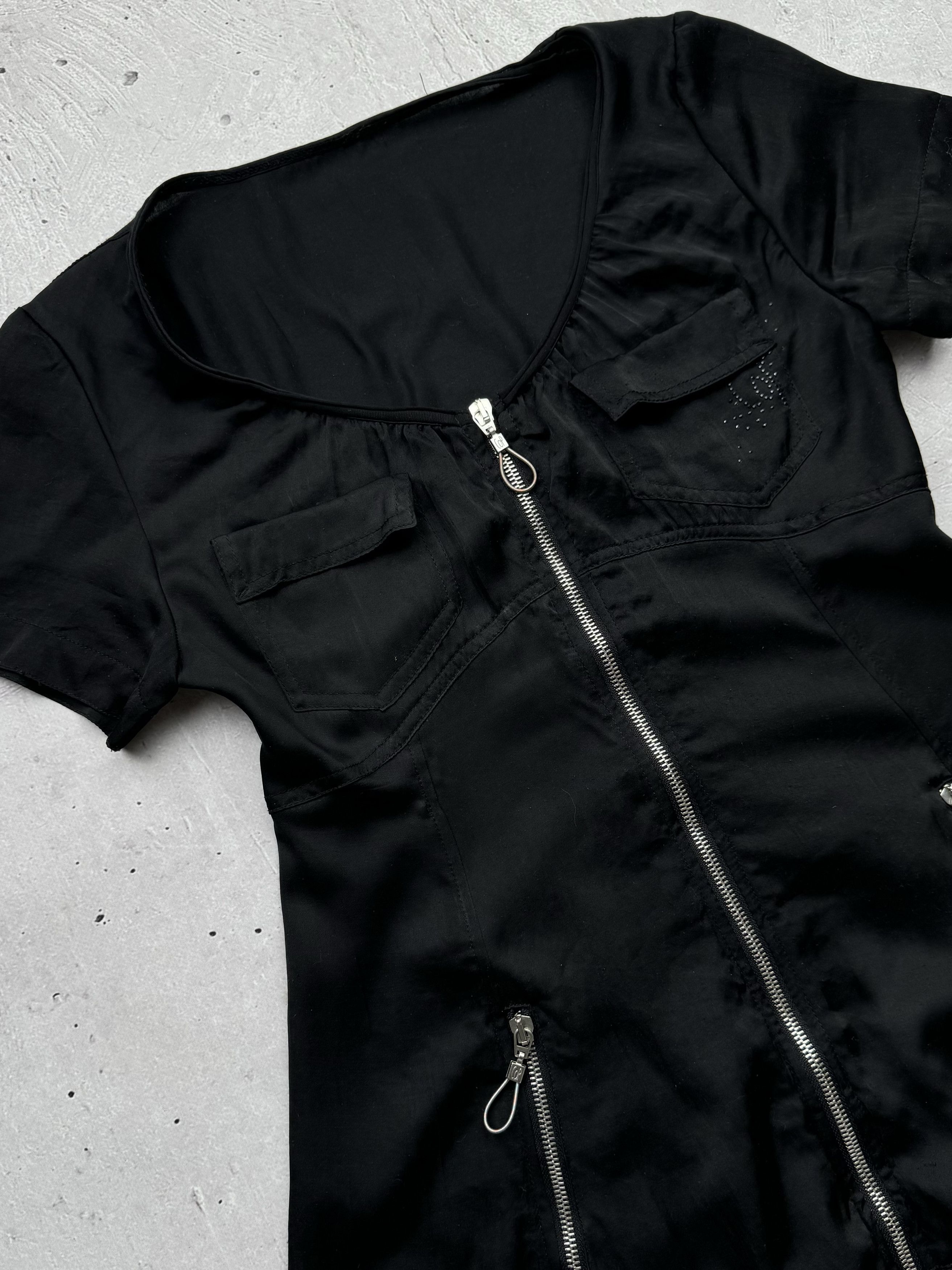 Cop Copine × Vintage Cop Copine Vintage Gothic Mini Dress Size XS / US 0-2 / IT 36-38 - 2 Thumbnail