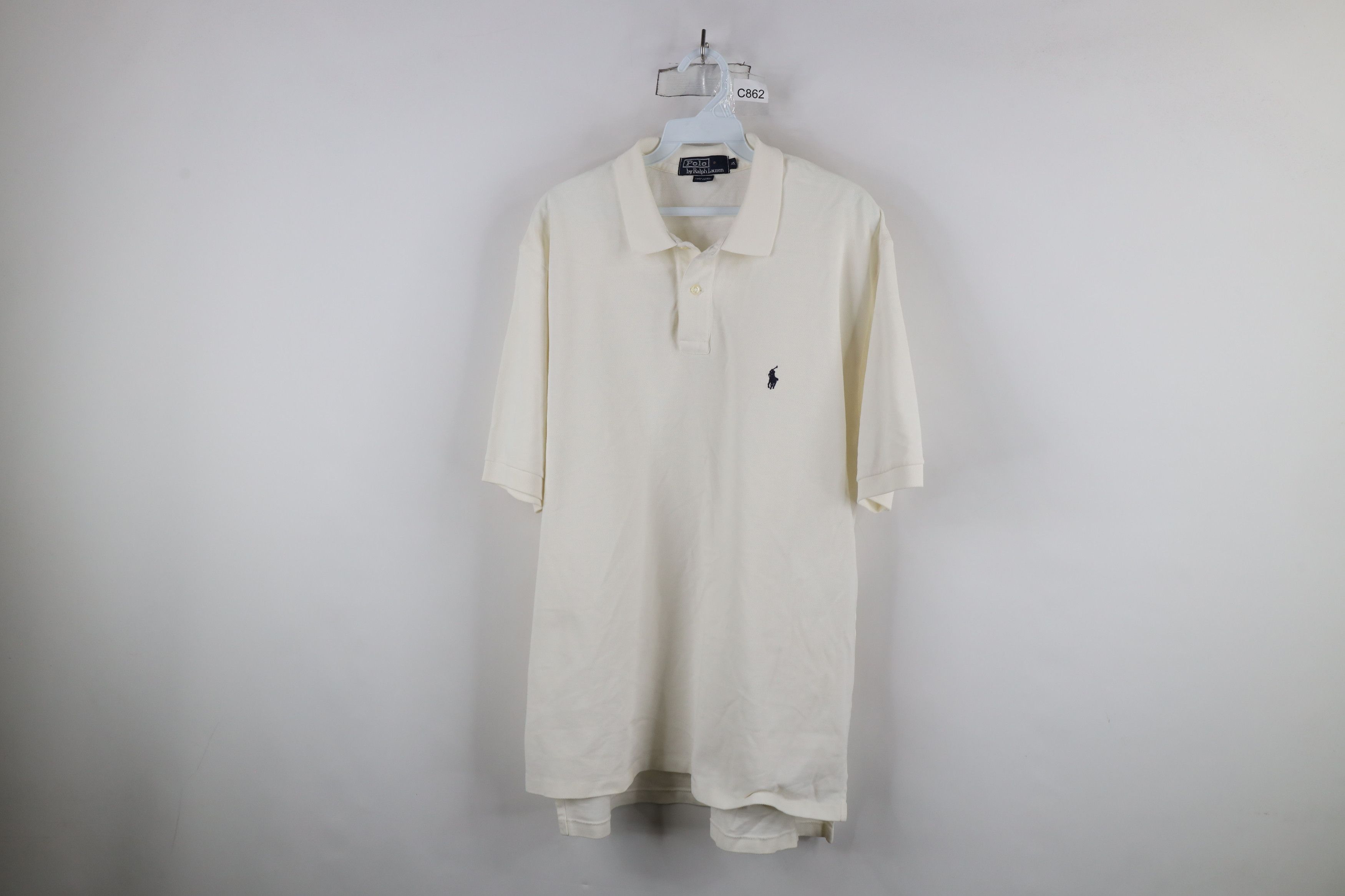 Ralph Lauren × Vintage Vintage 90s Ralph Lauren Collared Golf Polo Shirt White Size US XL / EU 56 / 4 - 1 Thumbnail