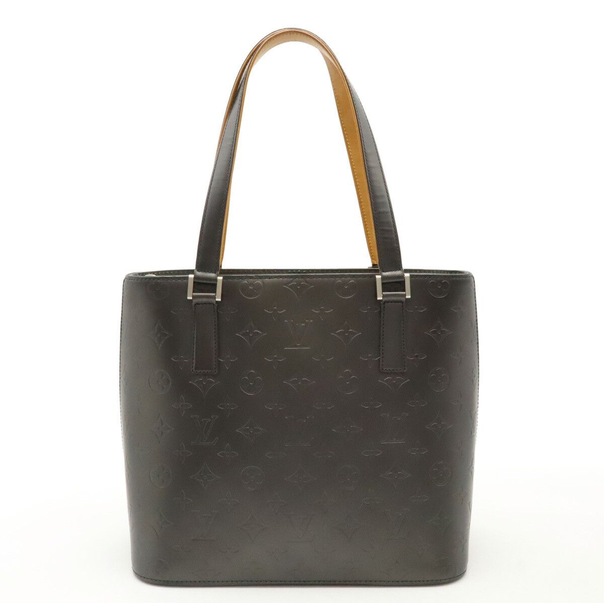 Louis Vuitton Louis Vuitton Monogram Mat Stockton 2Way Tote Bag M55112 Leather Shoulder Bag M55112 in Black, Women's