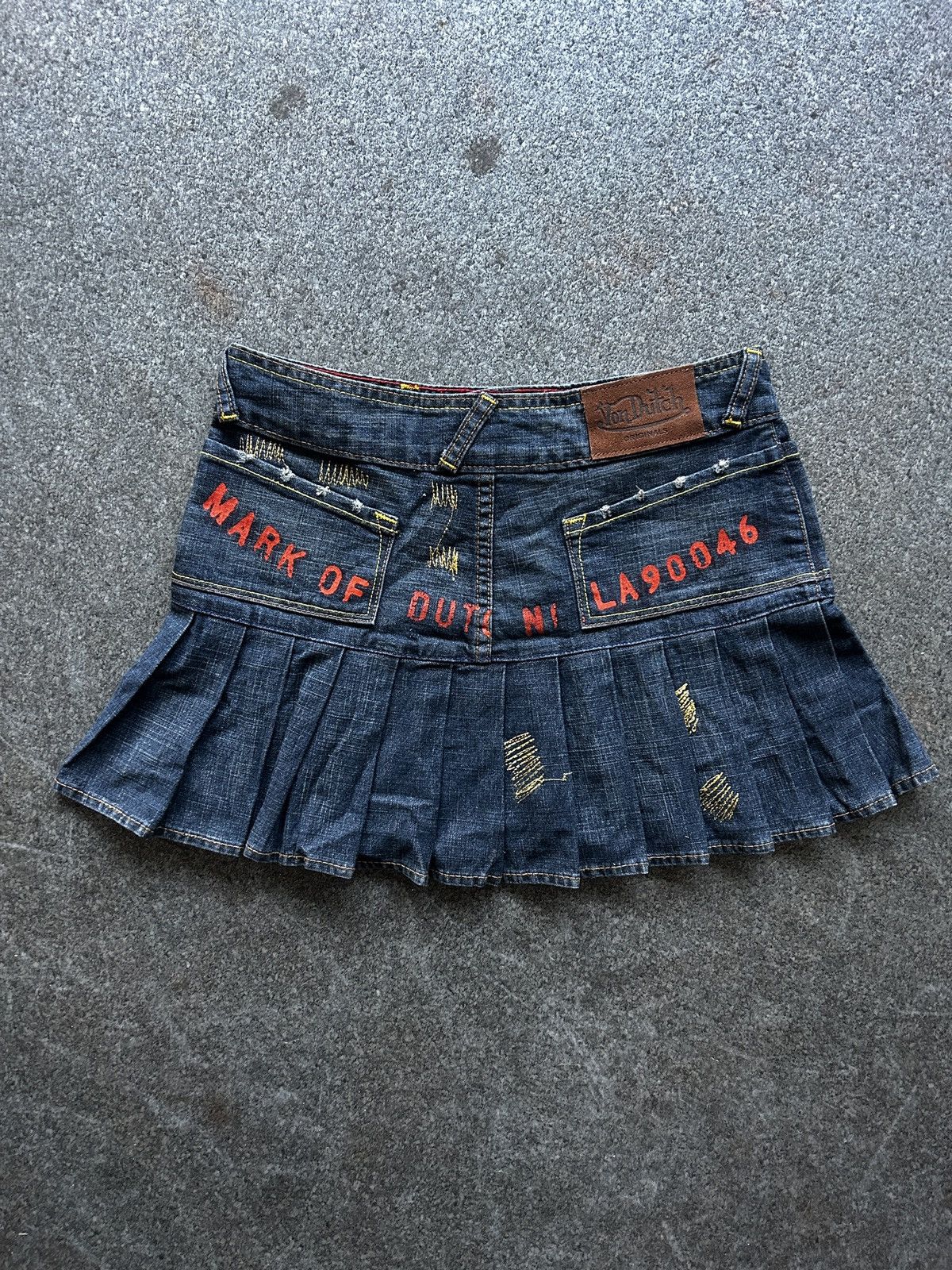 Vintage × Von Dutch Vintage Von Dutch Pleated Mini Skirt Size 28" / US 6 / IT 42 - 5 Thumbnail