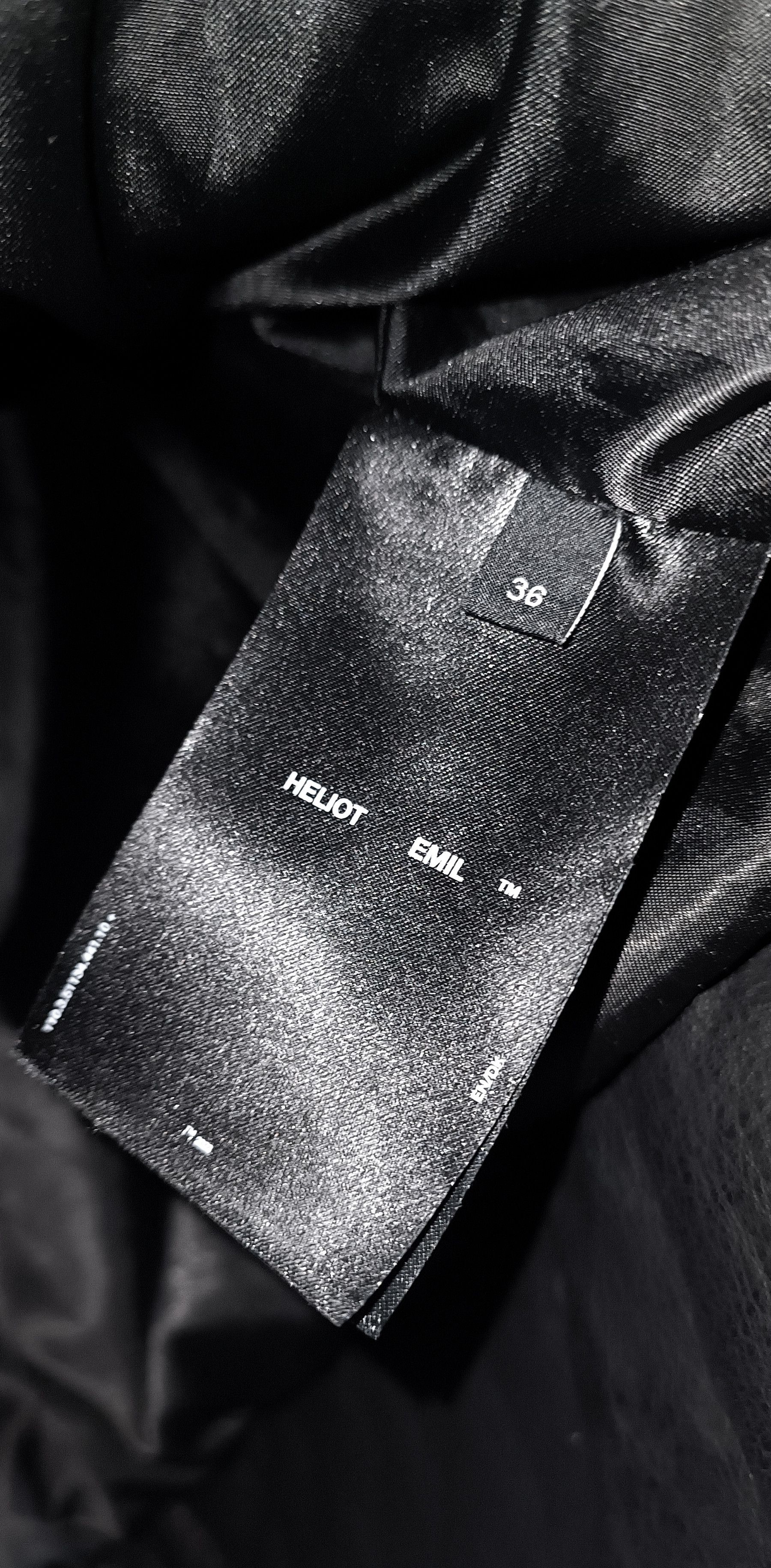 Heliot Emil HELIOT EMIL AW23 Stiff Leather Jacket Black Size XS / US 0-2 / IT 36-38 - 18 Thumbnail