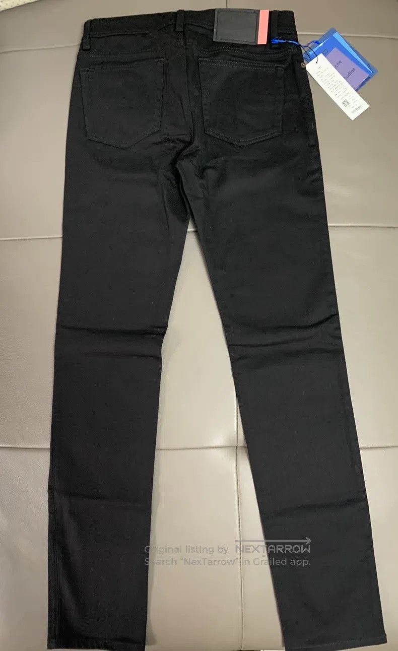 Acne Studios Acne Studios Pure Black Denim Pants with Five Pockets Size US 30 / EU 46 - 2 Thumbnail