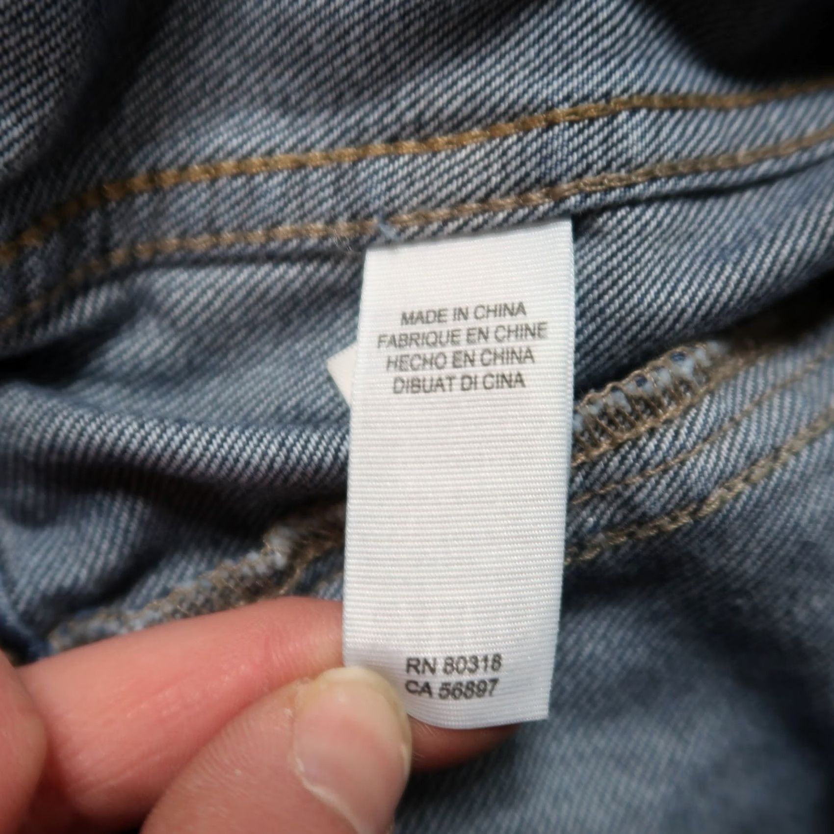 Lucky Brand Lucky Brand Denim Trucker Jacket Womens Large Blue Denim Size L / US 10 / IT 46 - 7 Thumbnail