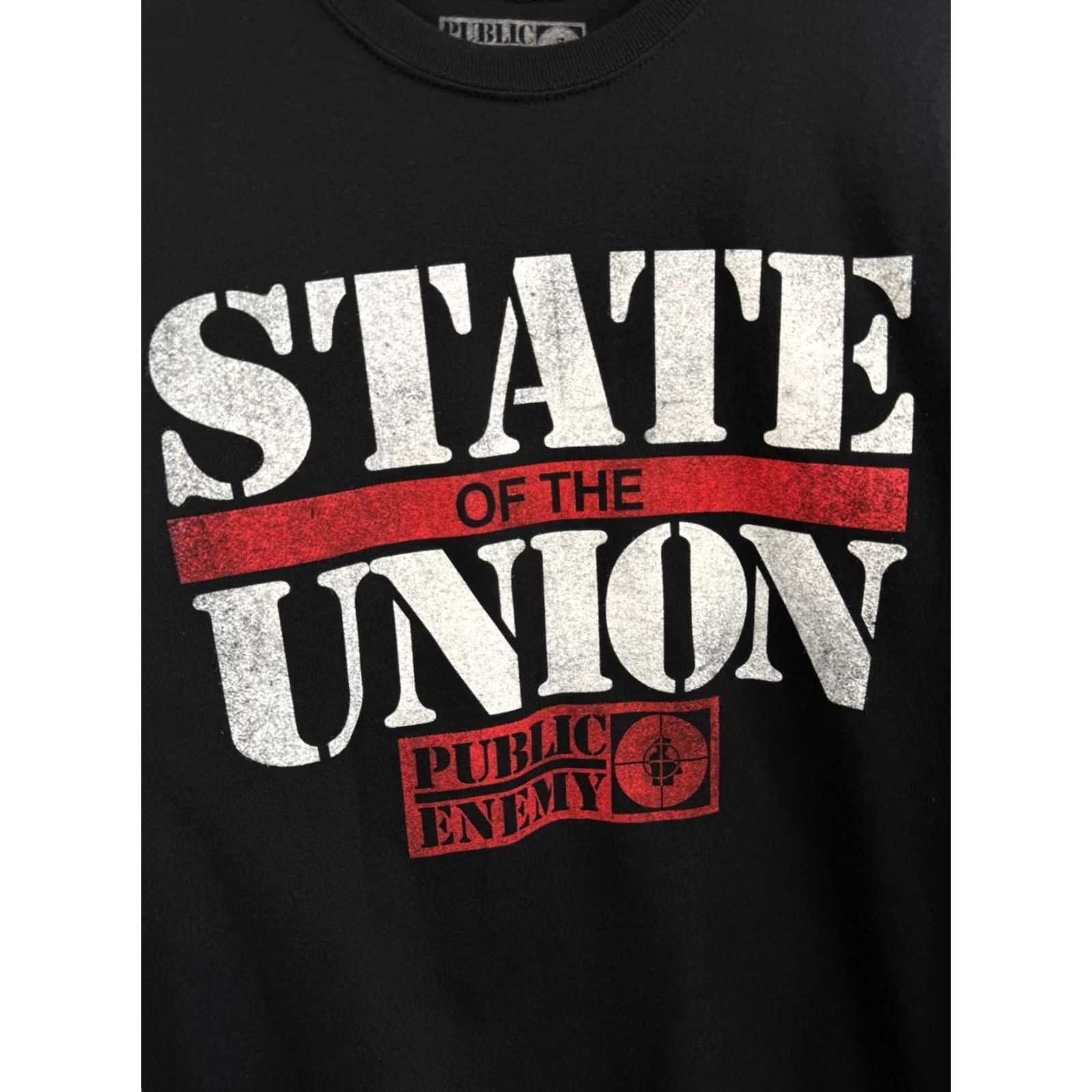 Vintage Public Enemy Y2K State of the Union STFU T-Shirt M Black Mens Shirt Size US M / EU 48-50 / 2 - 5 Thumbnail