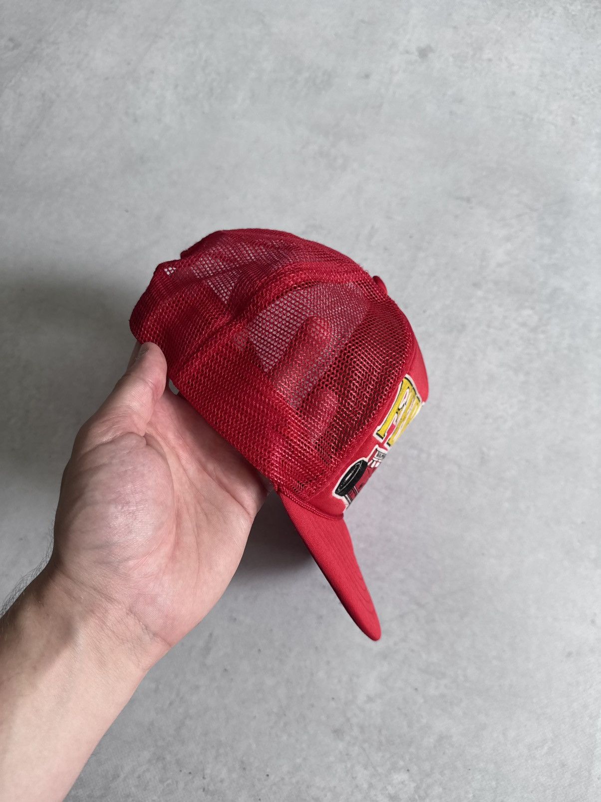 Ferrari Vintage Ferrari Formula F1 Italy Racing 90s Vibe Trucker Cap Size ONE SIZE - 2 Thumbnail