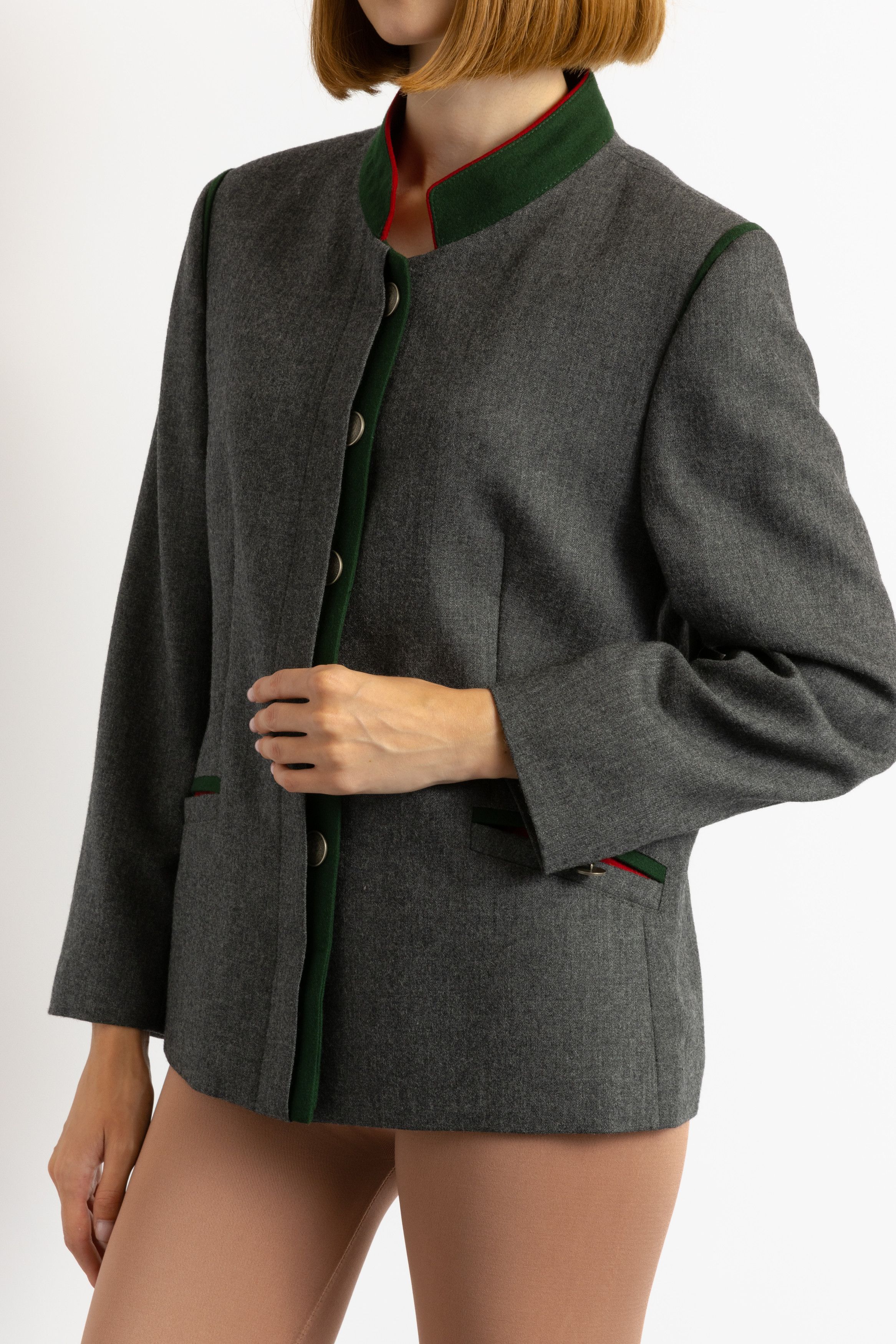 Vintage Preowned Woman Tyrol Dirndl Wool Blazer 8705 Size S / US 4 / IT 40 - 5 Thumbnail