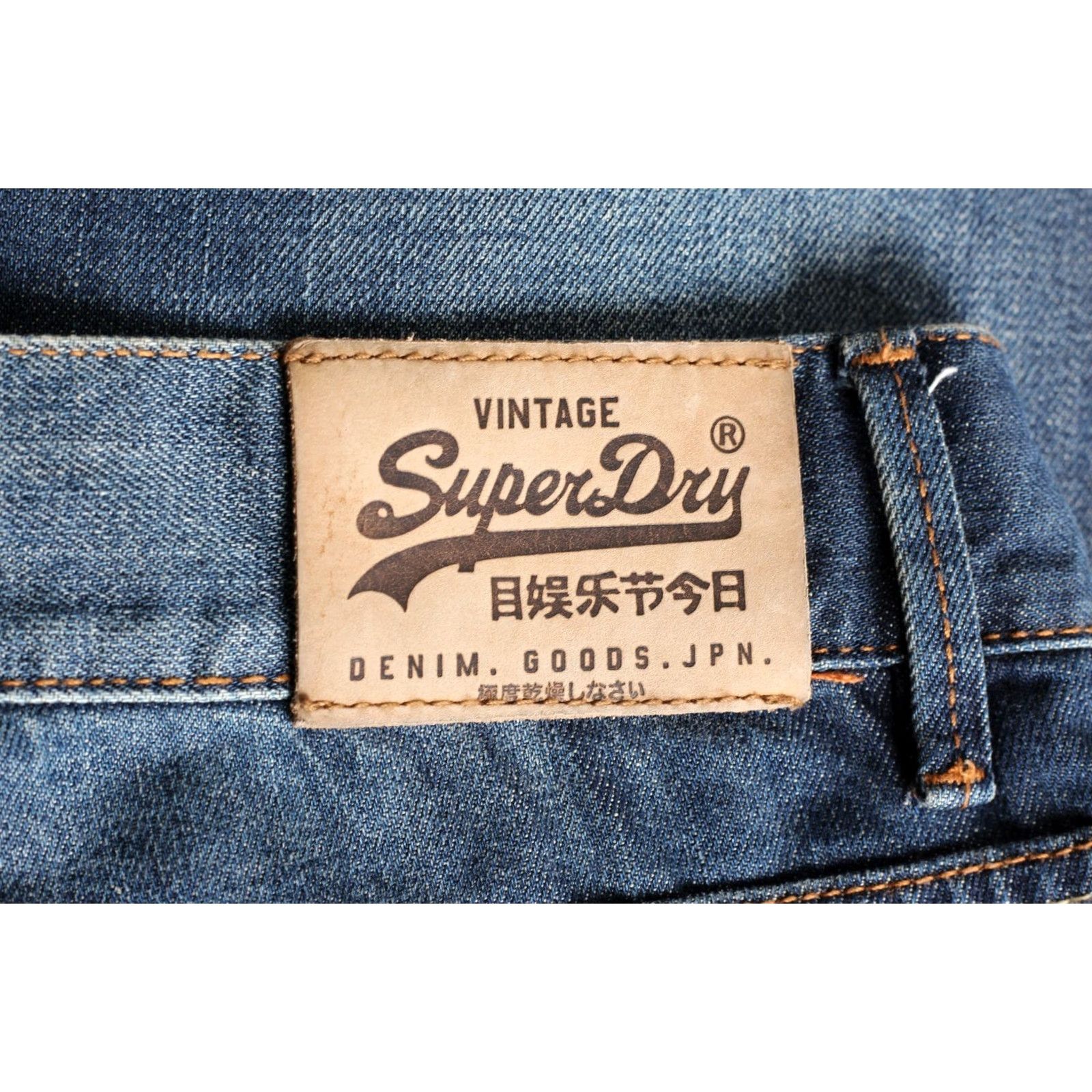 Superdry SUPERDRY Jeans Men 33/34 Straight Loose DZ4683 Blue Denim 5-Pocket Size US 33 - 4 Thumbnail