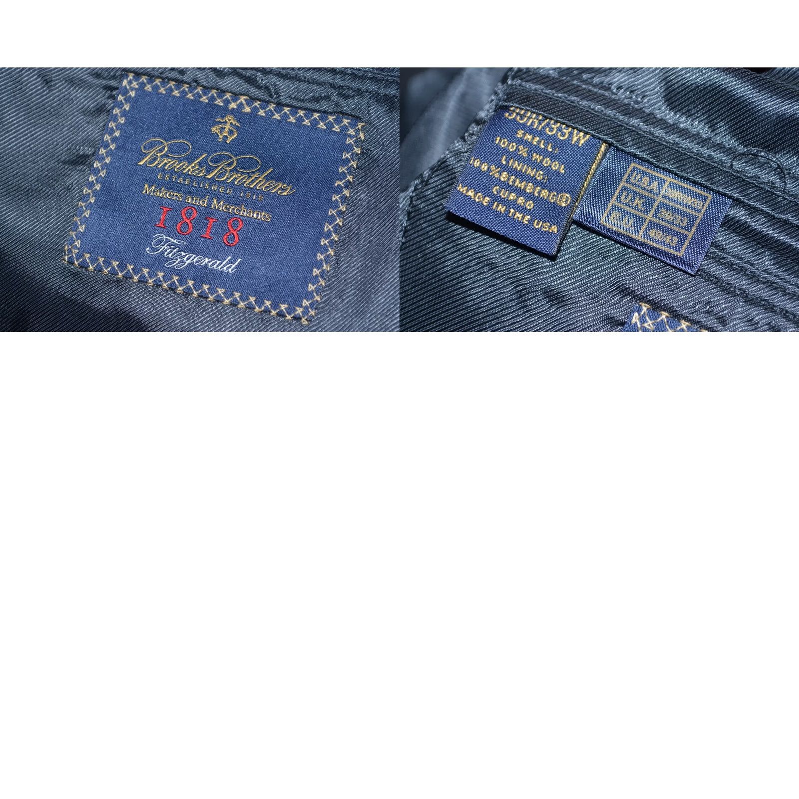 Brooks Brothers BROOKS BROTHERS 1818 Fitzgerald 2Button Wool Suit Jacket Grey Mens Regular 39 USA MADE Size 40R - 8 Thumbnail