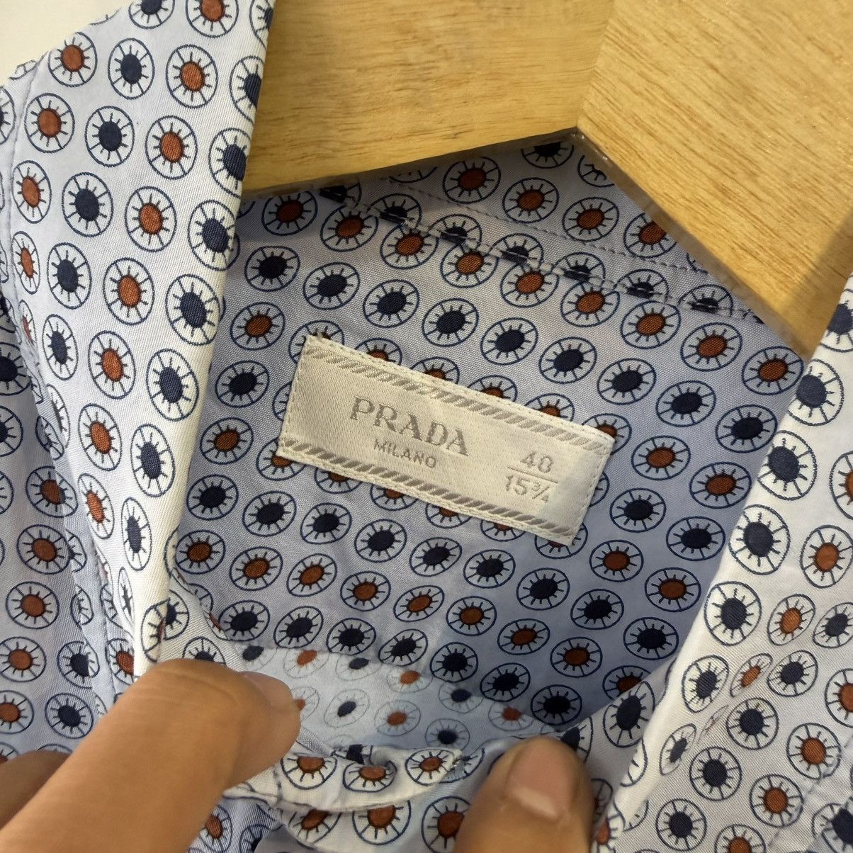 Prada PRADA men's longsleeve dress shirt 40 (15 ) Size US L / EU 52-54 / 3 - 7 Thumbnail