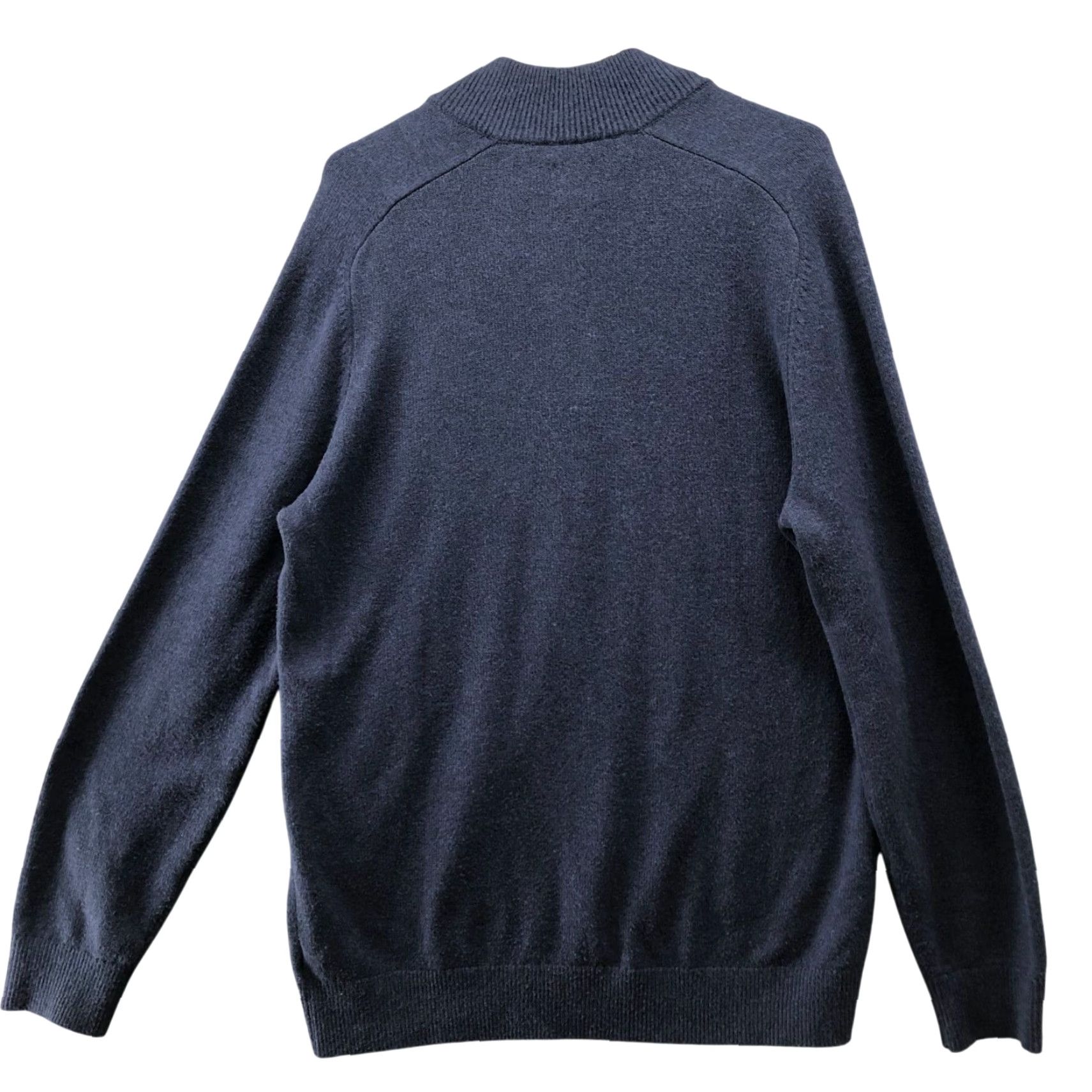 Gap Gap CashSoft Half Zip Pullover Mens L Navy Blue Sweater 1/4 Zip Stretch Size US L / EU 52-54 / 3 - 2 Thumbnail