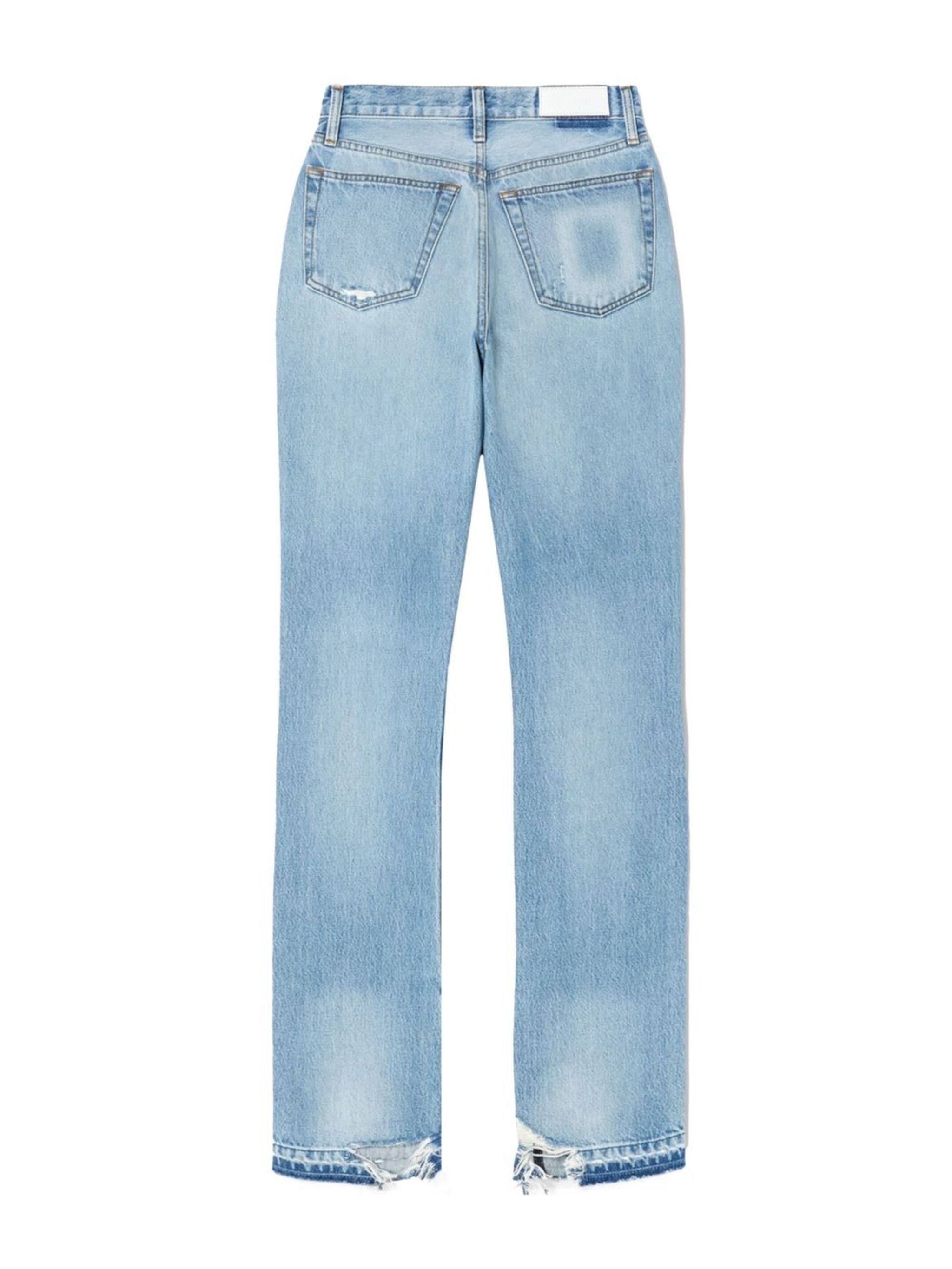 RE/DONE o1mle0524 High Rise Loose Jeans in Blue Size 29" - 5 Thumbnail