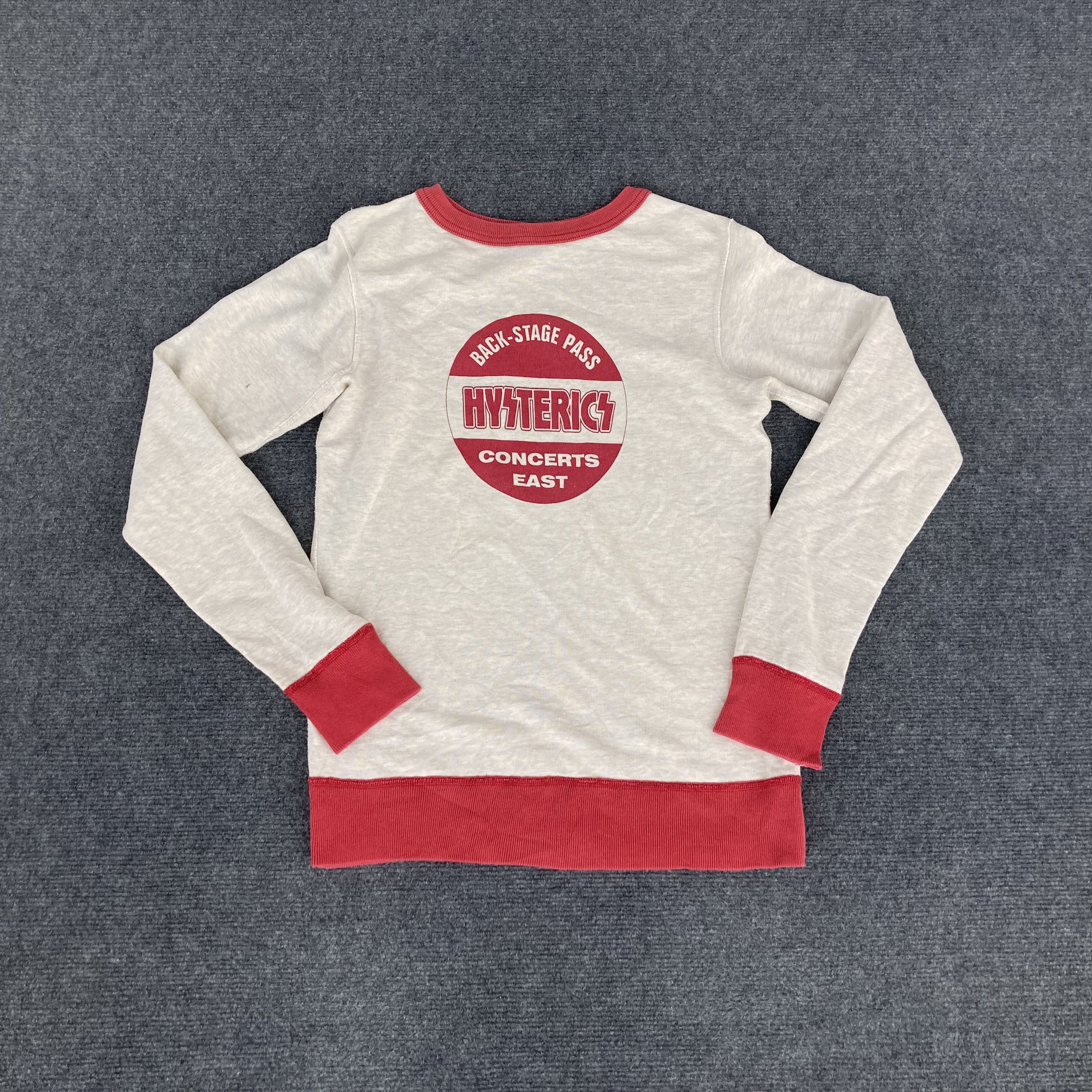 Band Tees × Hysteric Glamour × Vintage Vtg Hysteric Glamour Back Stage Pass Concerts East Jumper Size US S / EU 44-46 / 1 - 1 Thumbnail