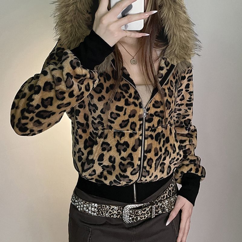 Japanese Brand × Vintage Fashionable Women Fur Collar Hooded Jacket Size S / US 4 / IT 40 - 3 Thumbnail
