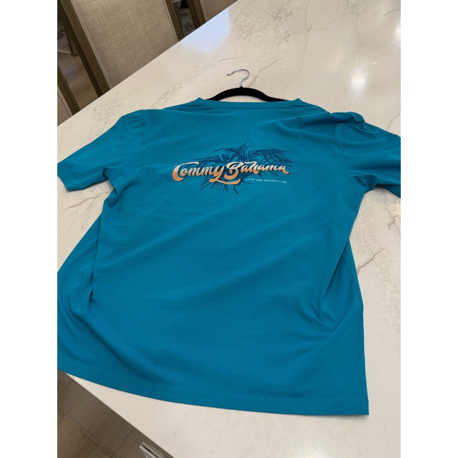 Tommy Bahama NEW TOMMY BAHAMA T-Shirt | Palm Fronds | Mens Medium | Teal Size US M / EU 48-50 / 2 - 5 Thumbnail