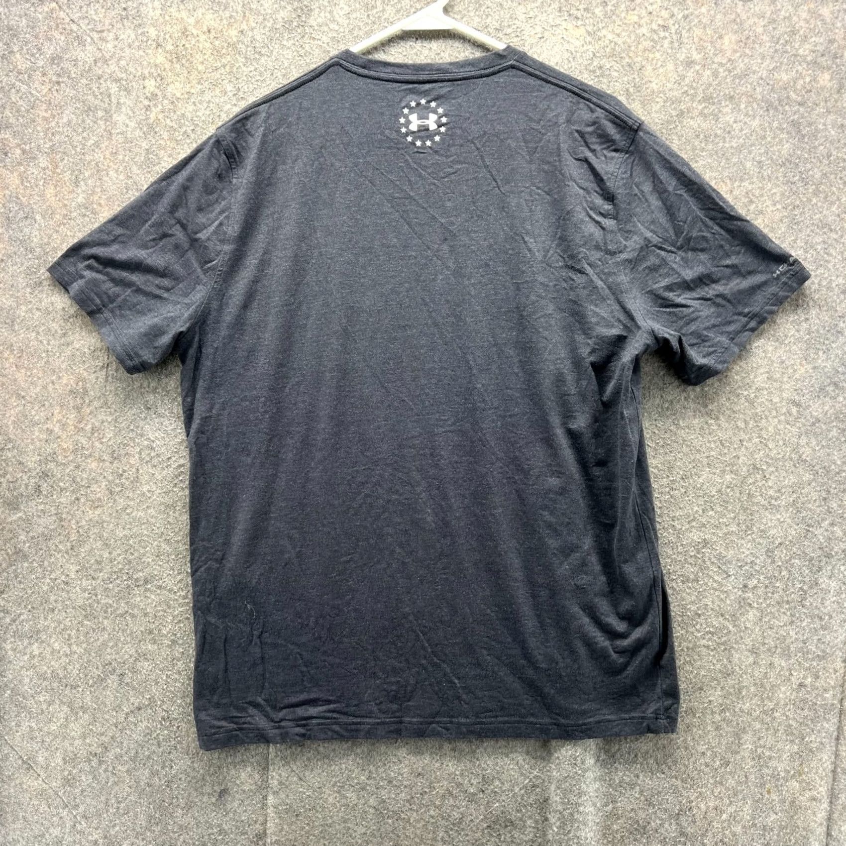 Under Armour Under Armour Shirt Mens Large Black HeatGear USA Flag Graphic Tee Size US L / EU 52-54 / 3 - 2 Thumbnail